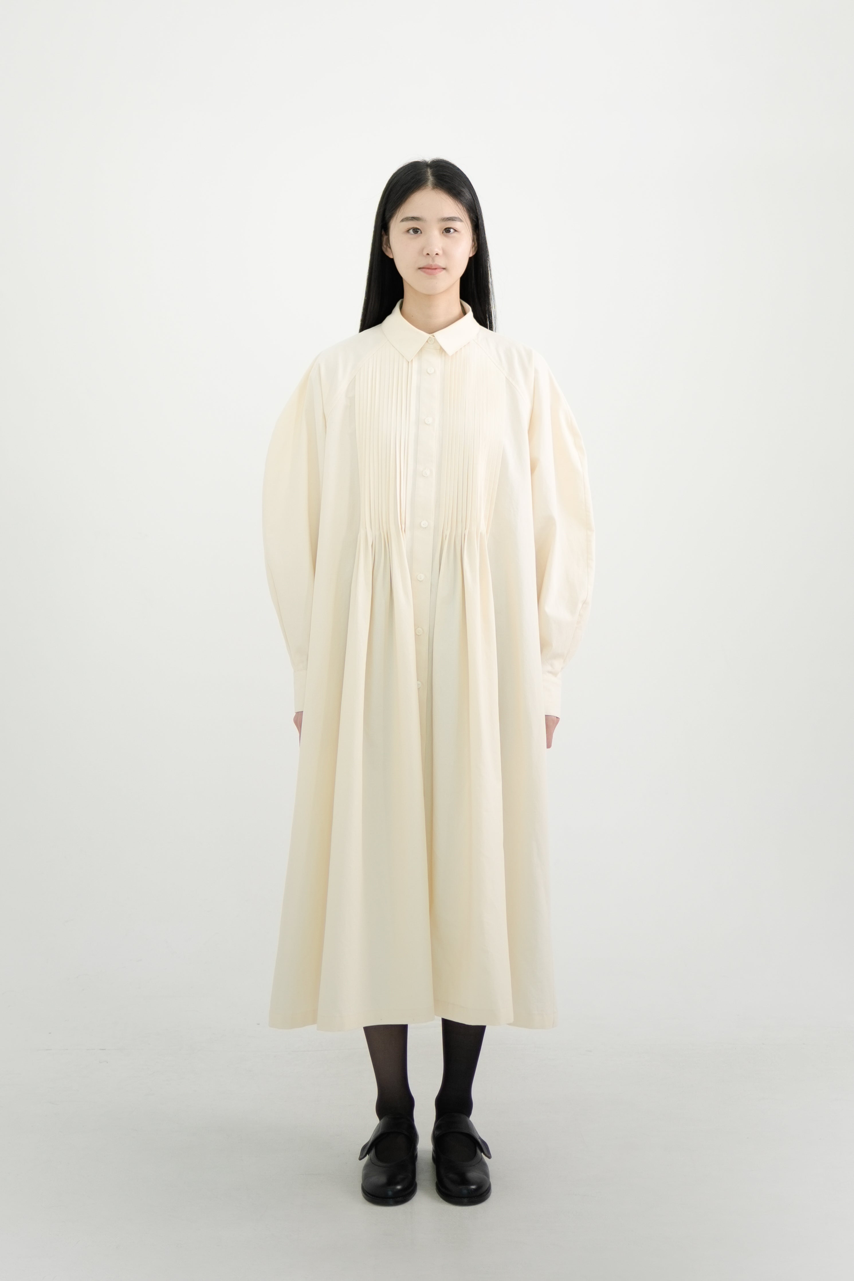 pintuck shirt dress