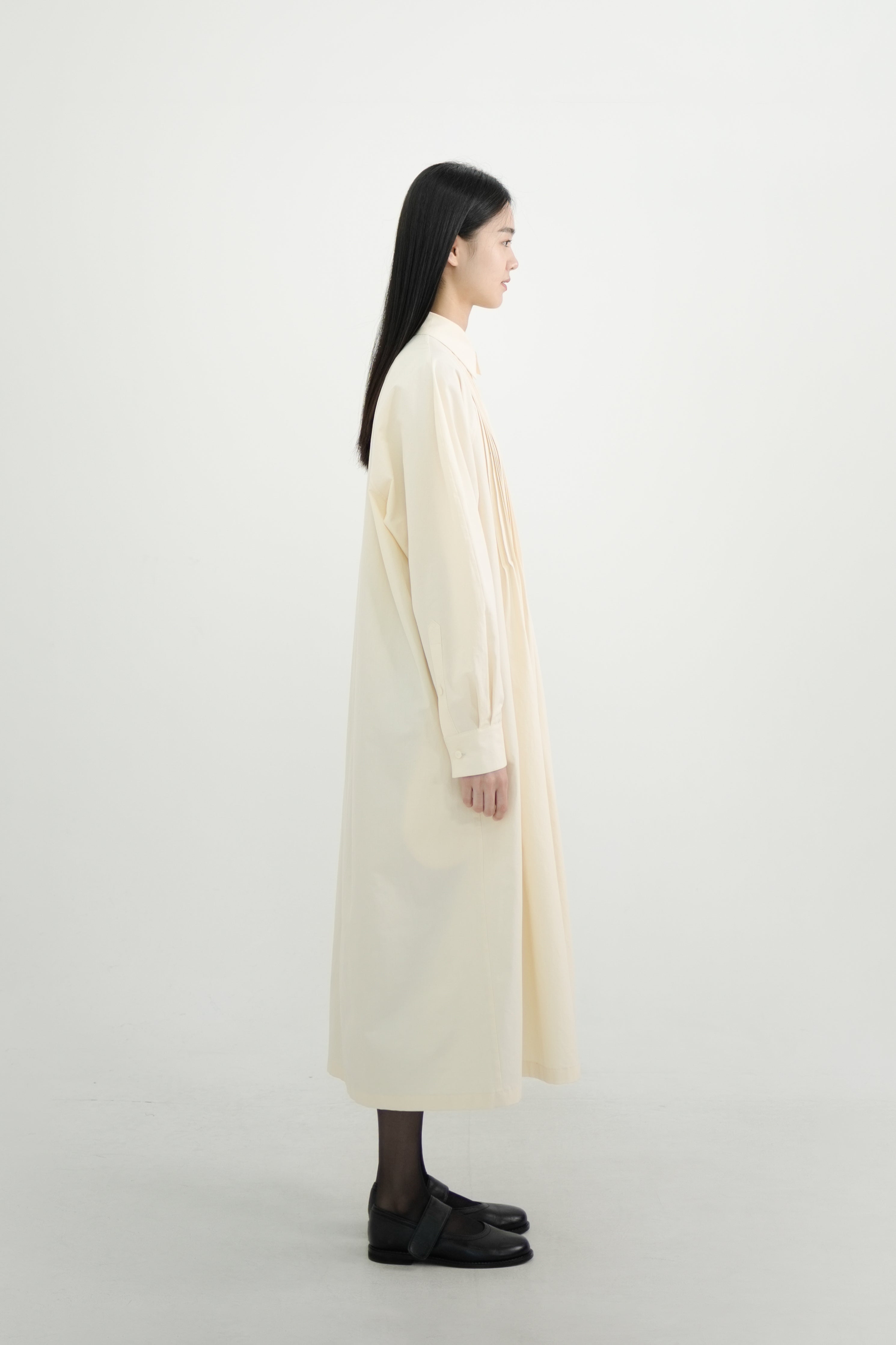 pintuck shirt dress