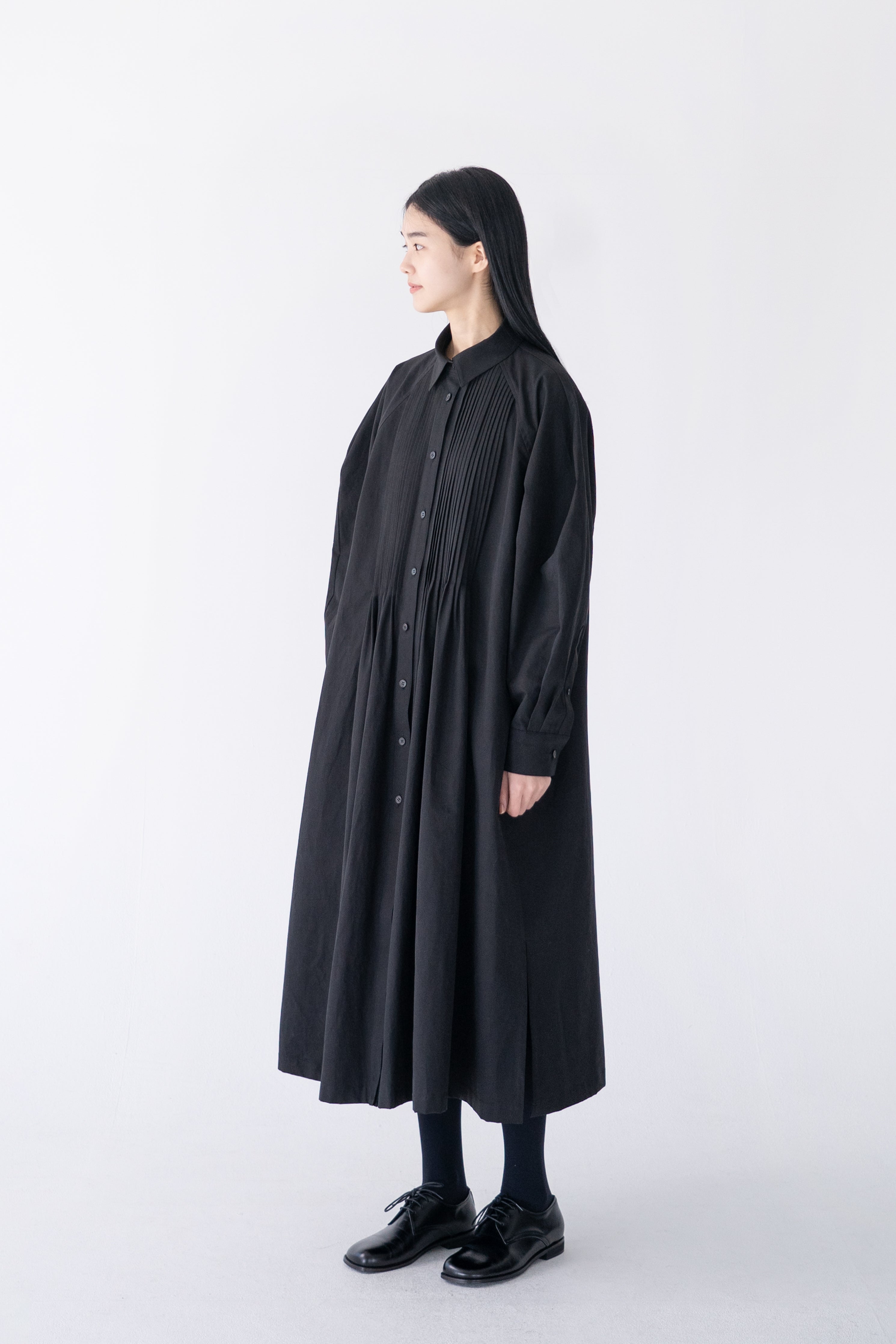 pintuck shirt dress