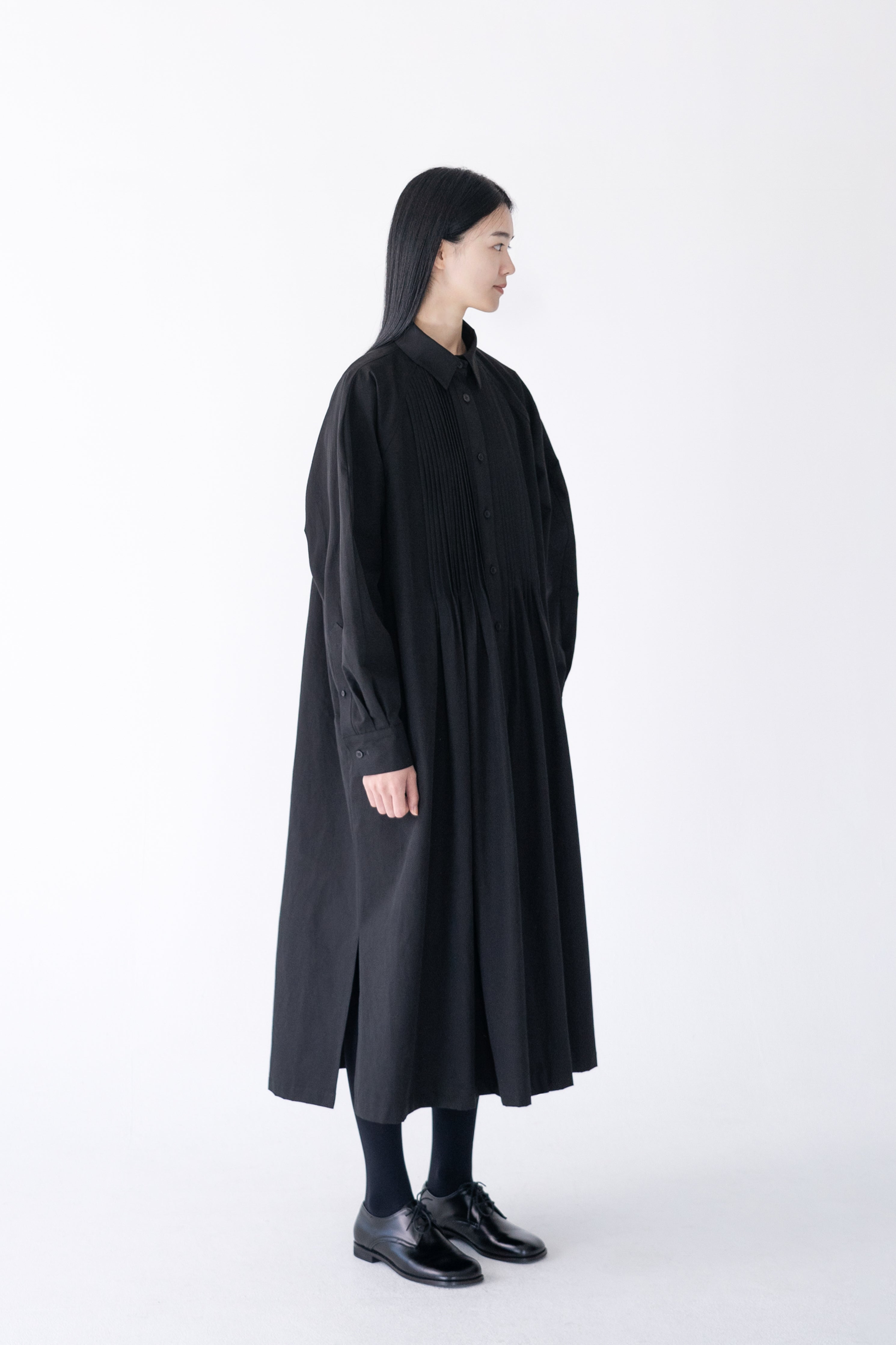 pintuck shirt dress