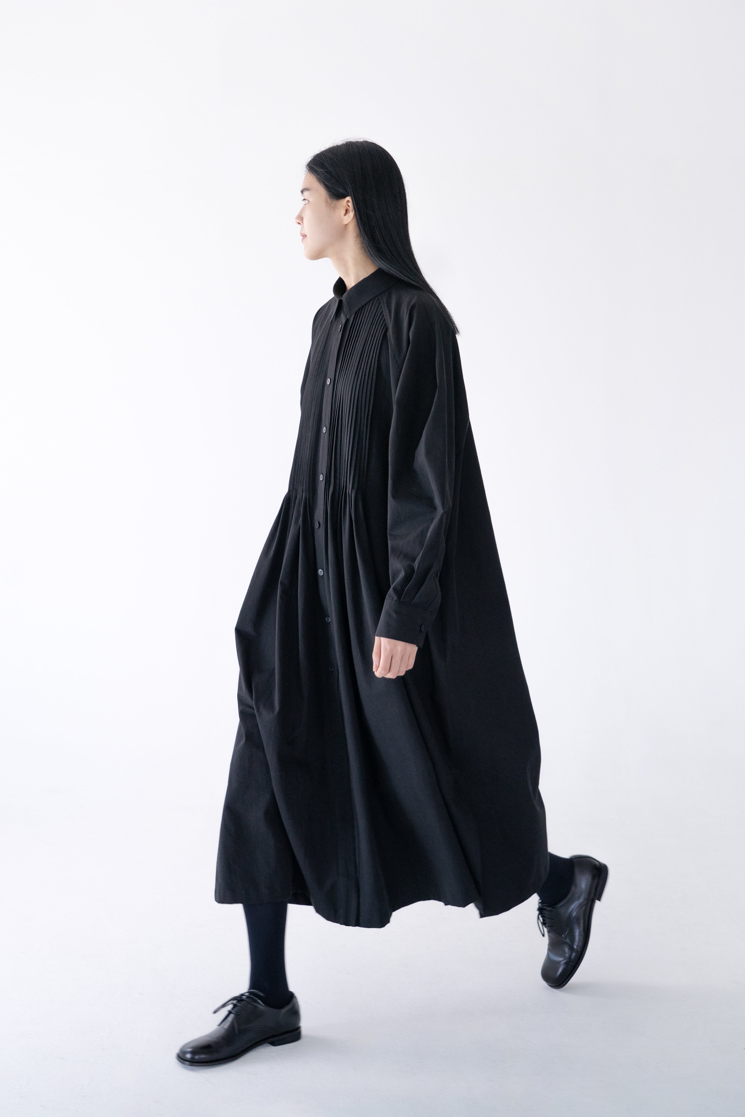 pintuck shirt dress