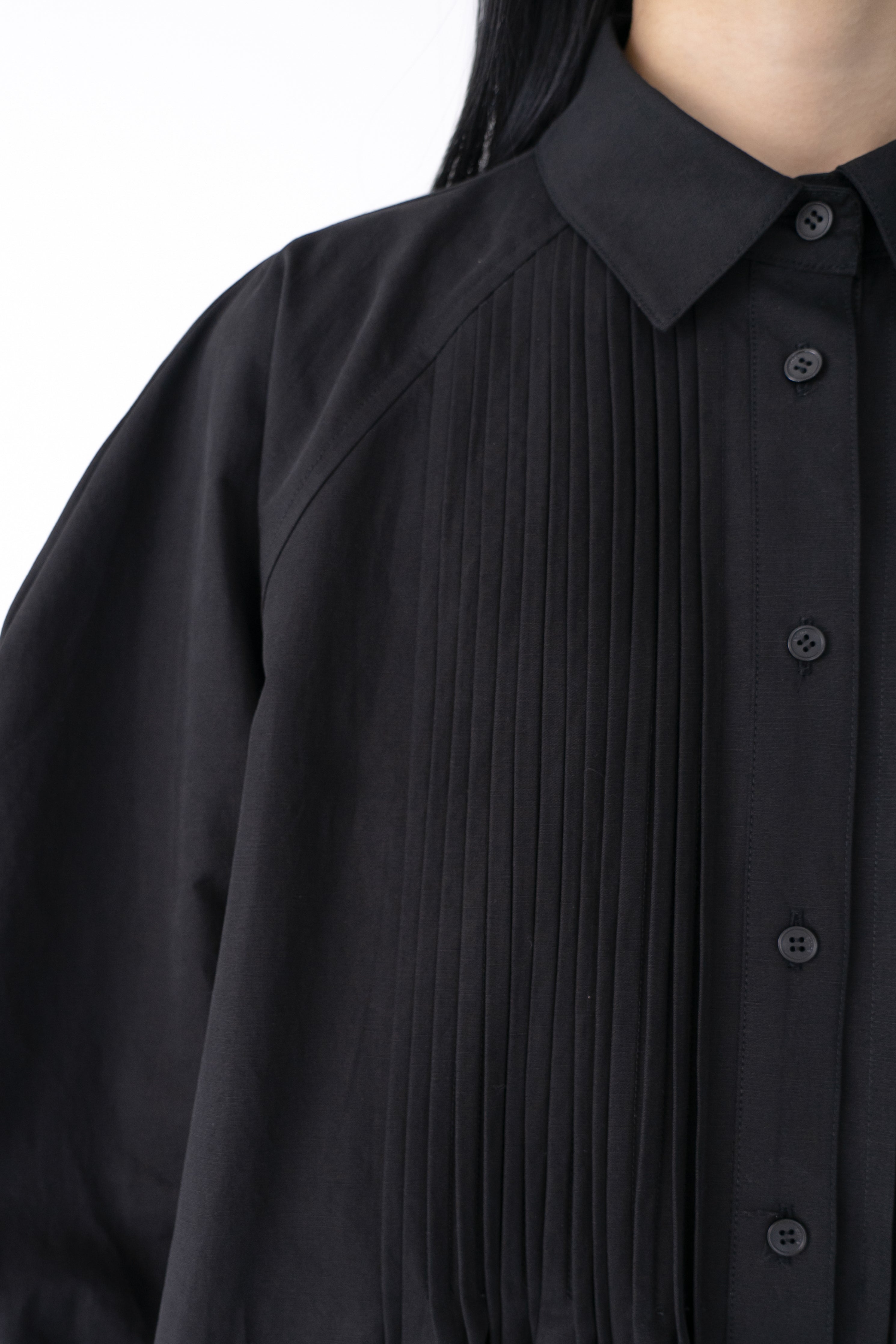 pintuck shirt dress