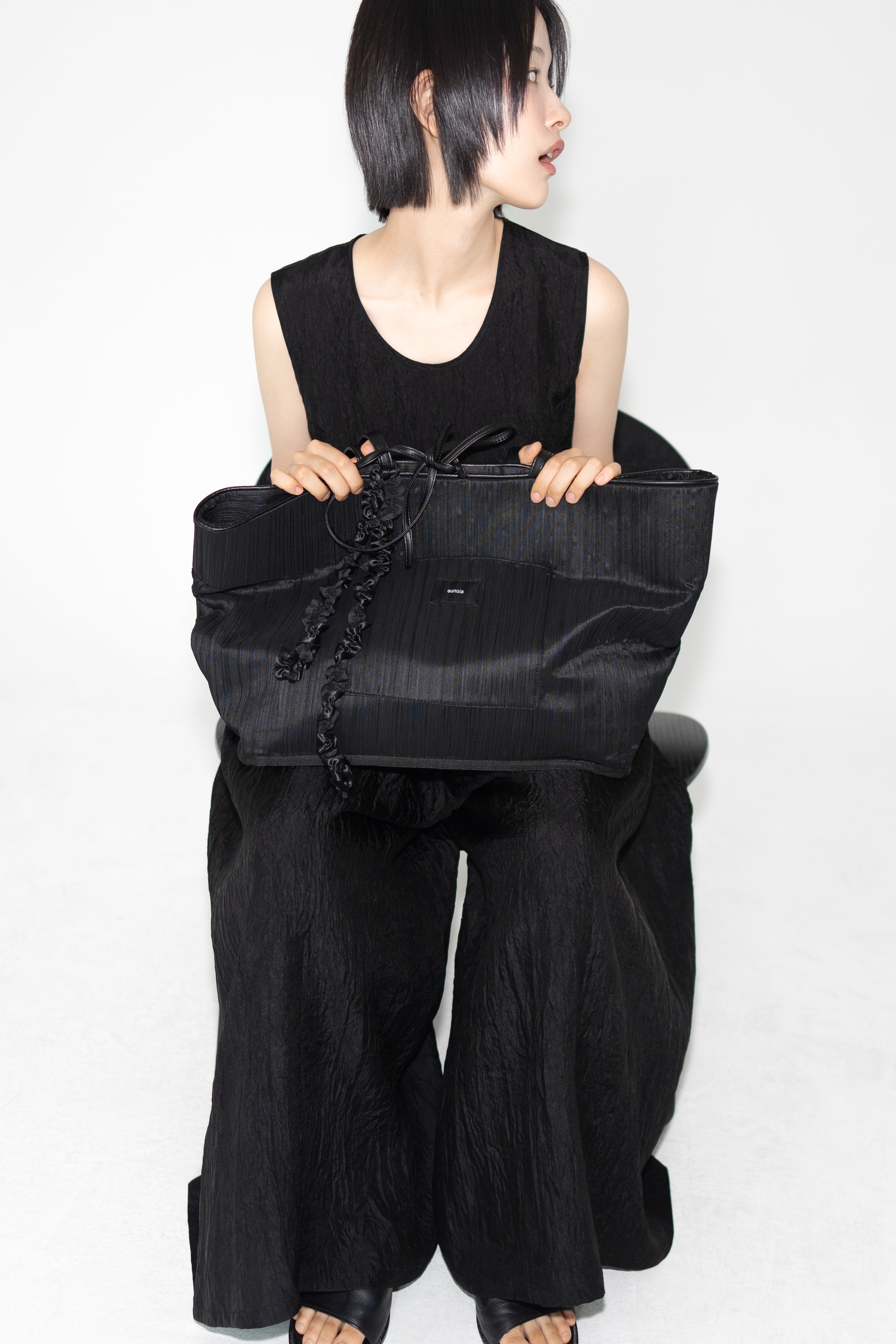 【STORE EXCLUSIVE】pleats shopper bag