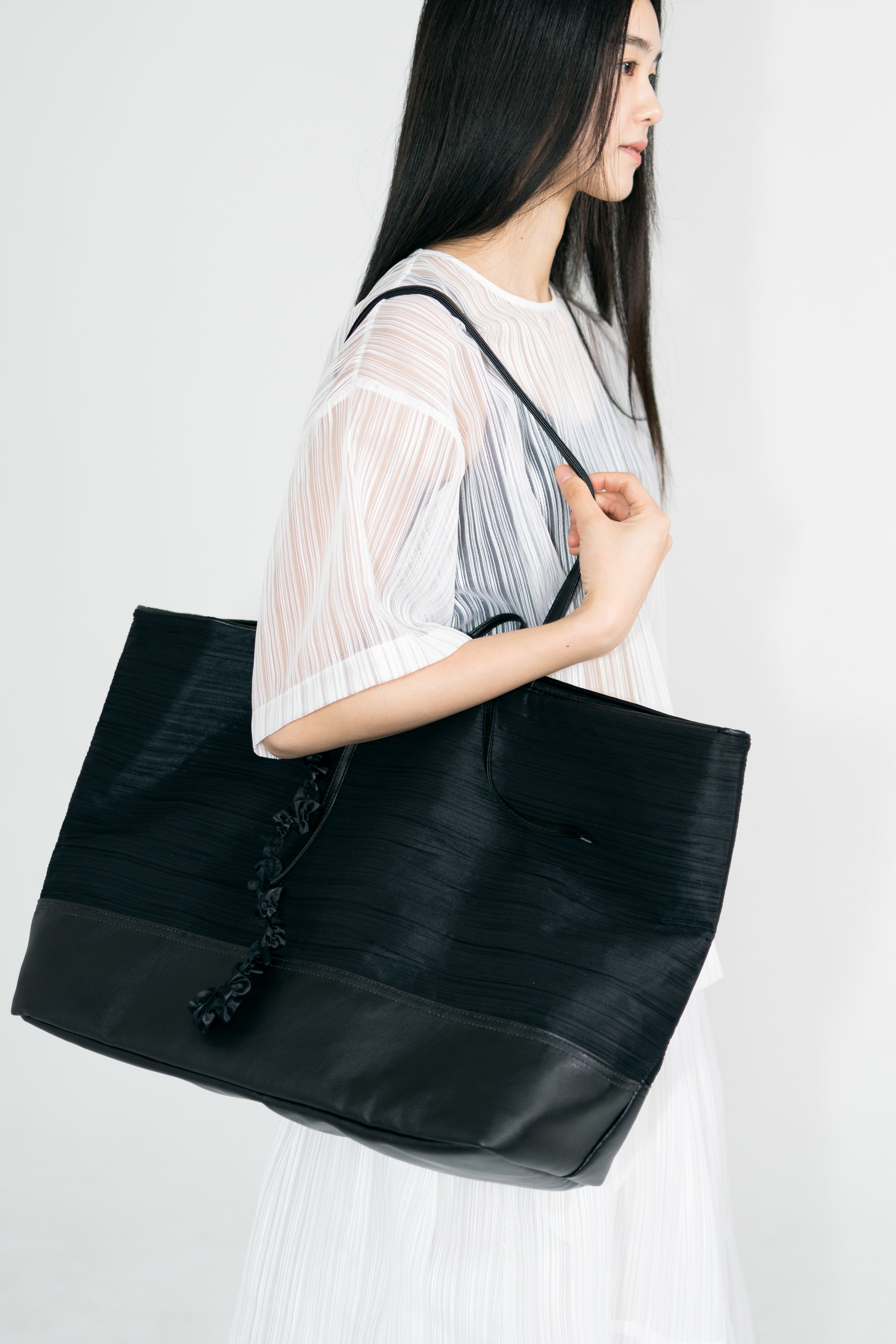 【STORE EXCLUSIVE】pleats shopper bag