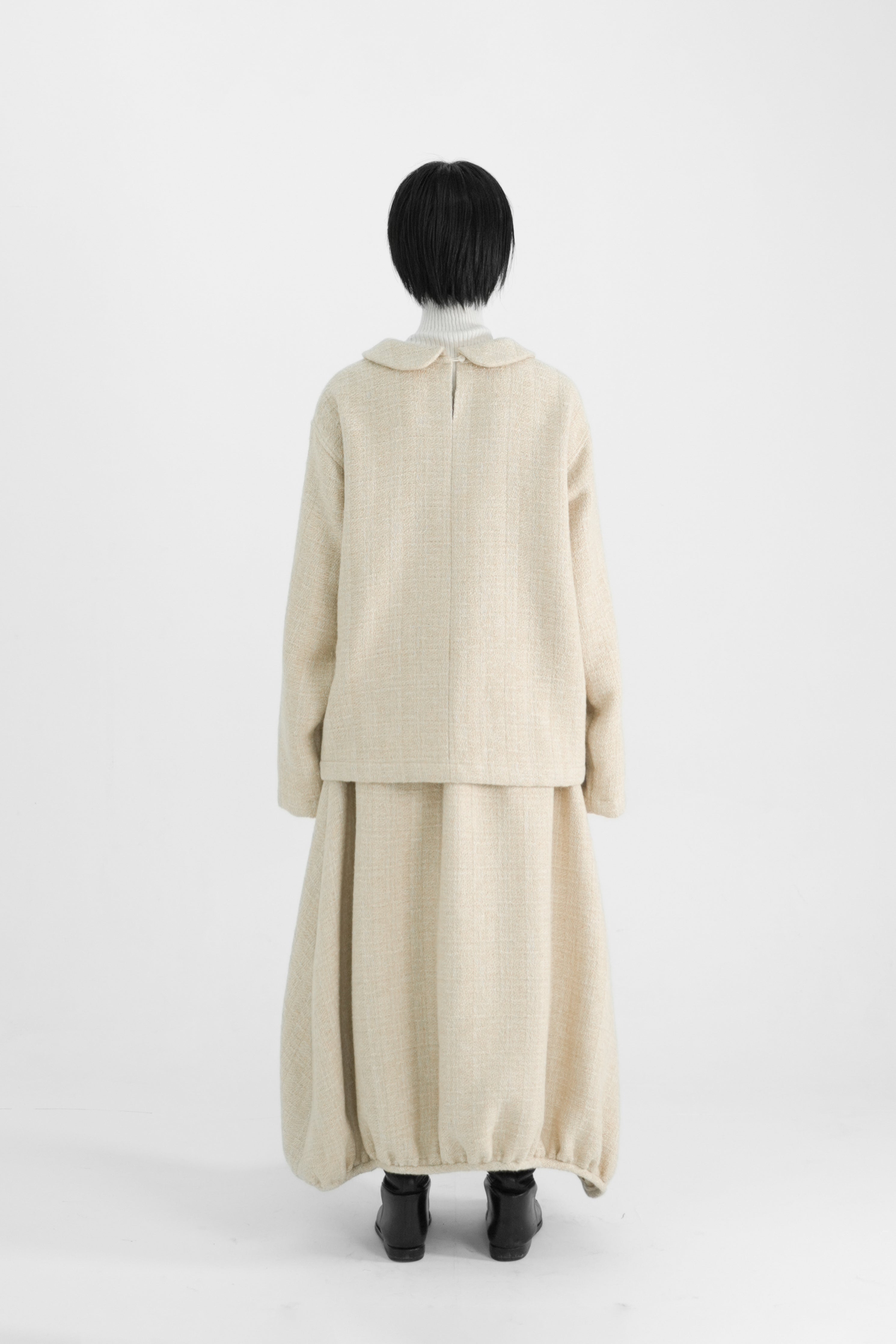 【STORE EXCLUSIVE】round collar knitted top