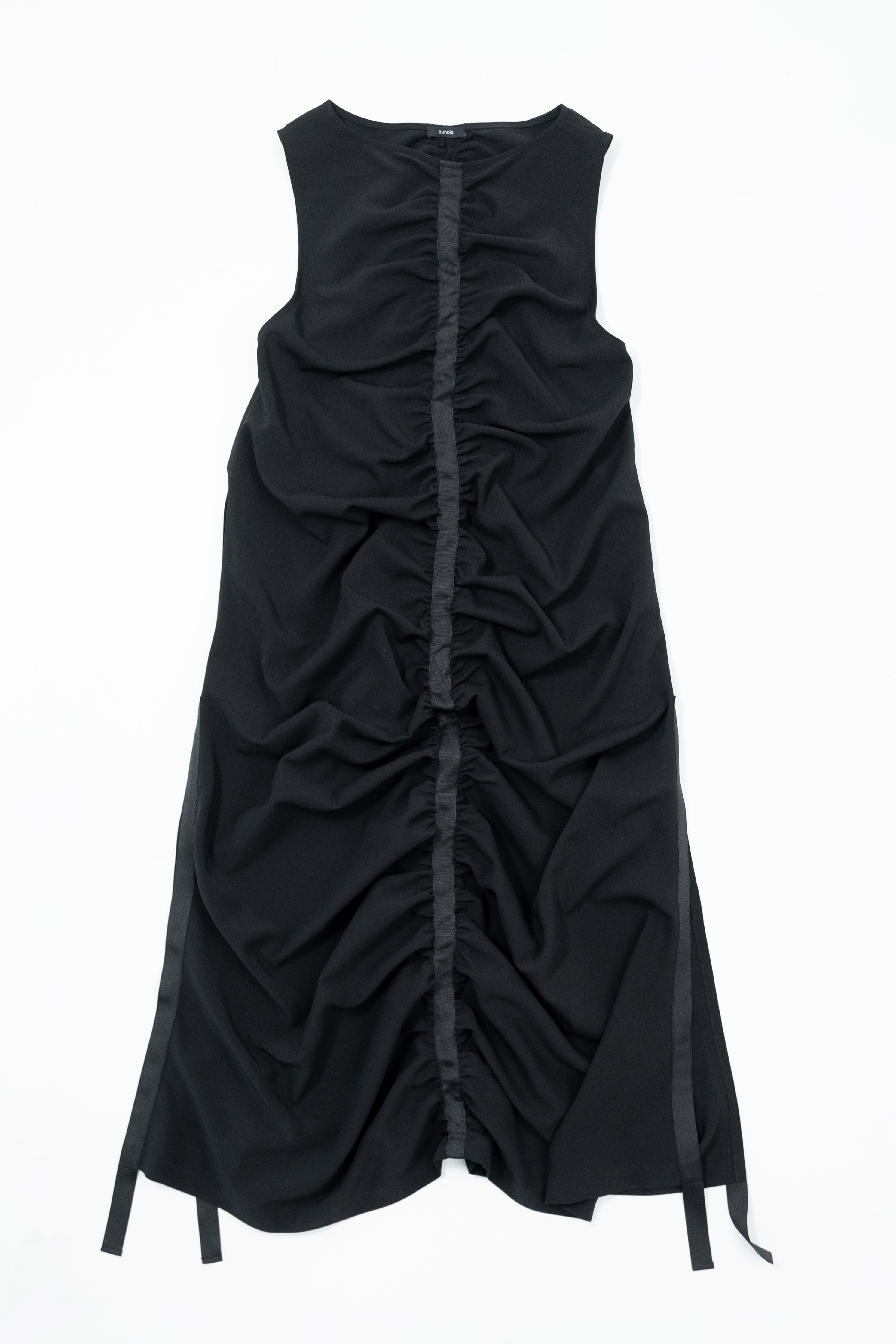 shirring long dress