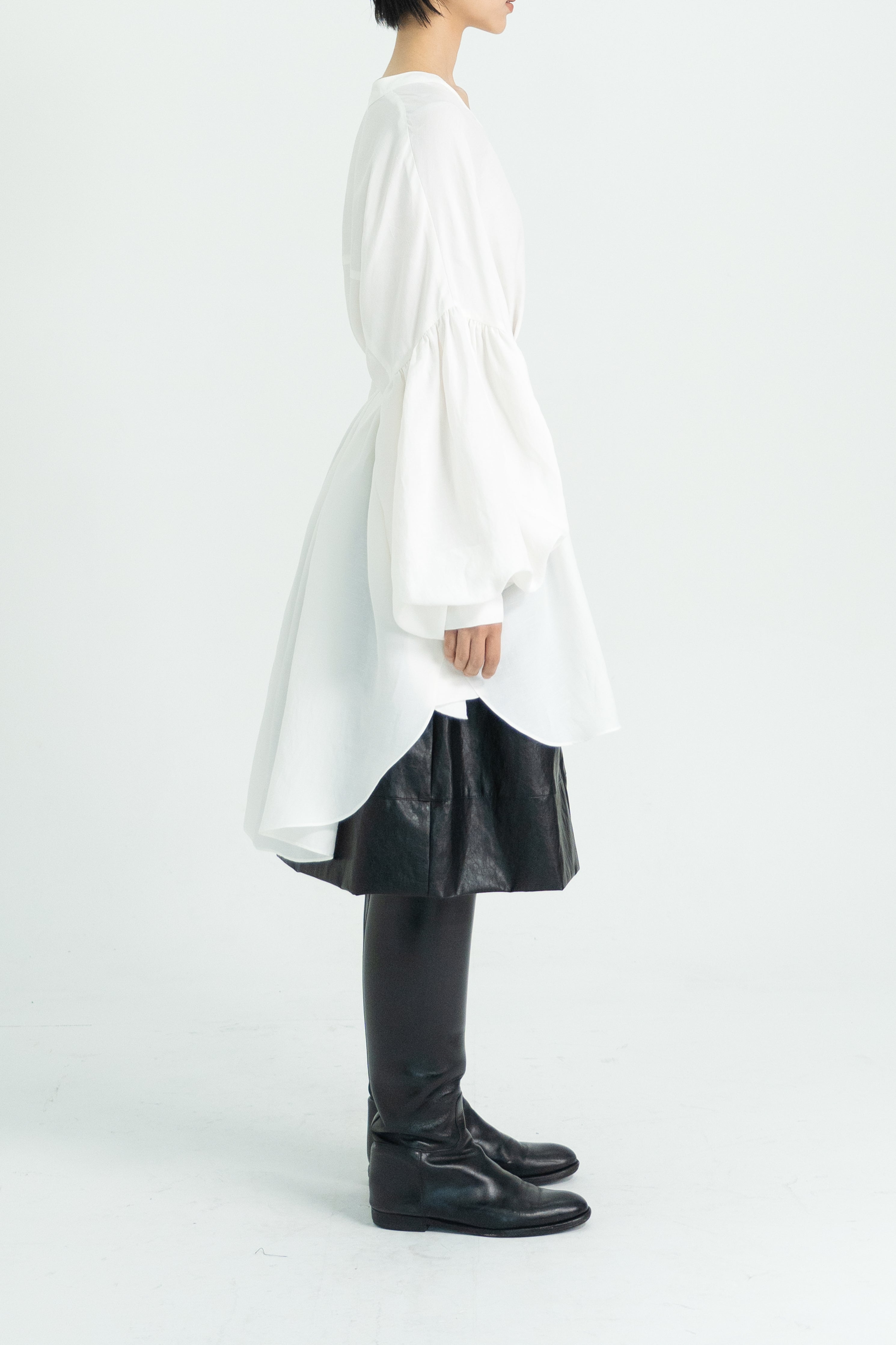 shirring over blouse