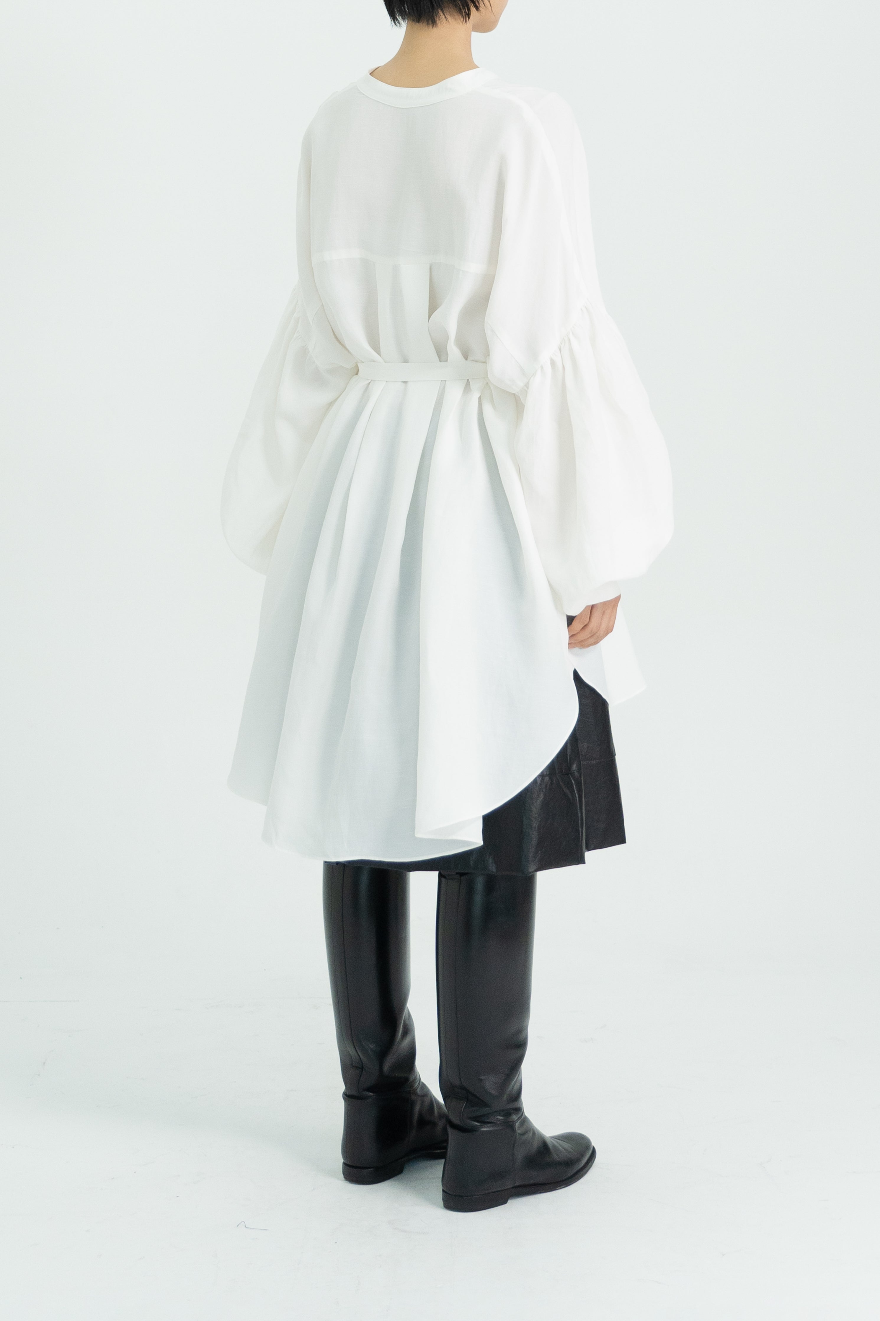 shirring over blouse