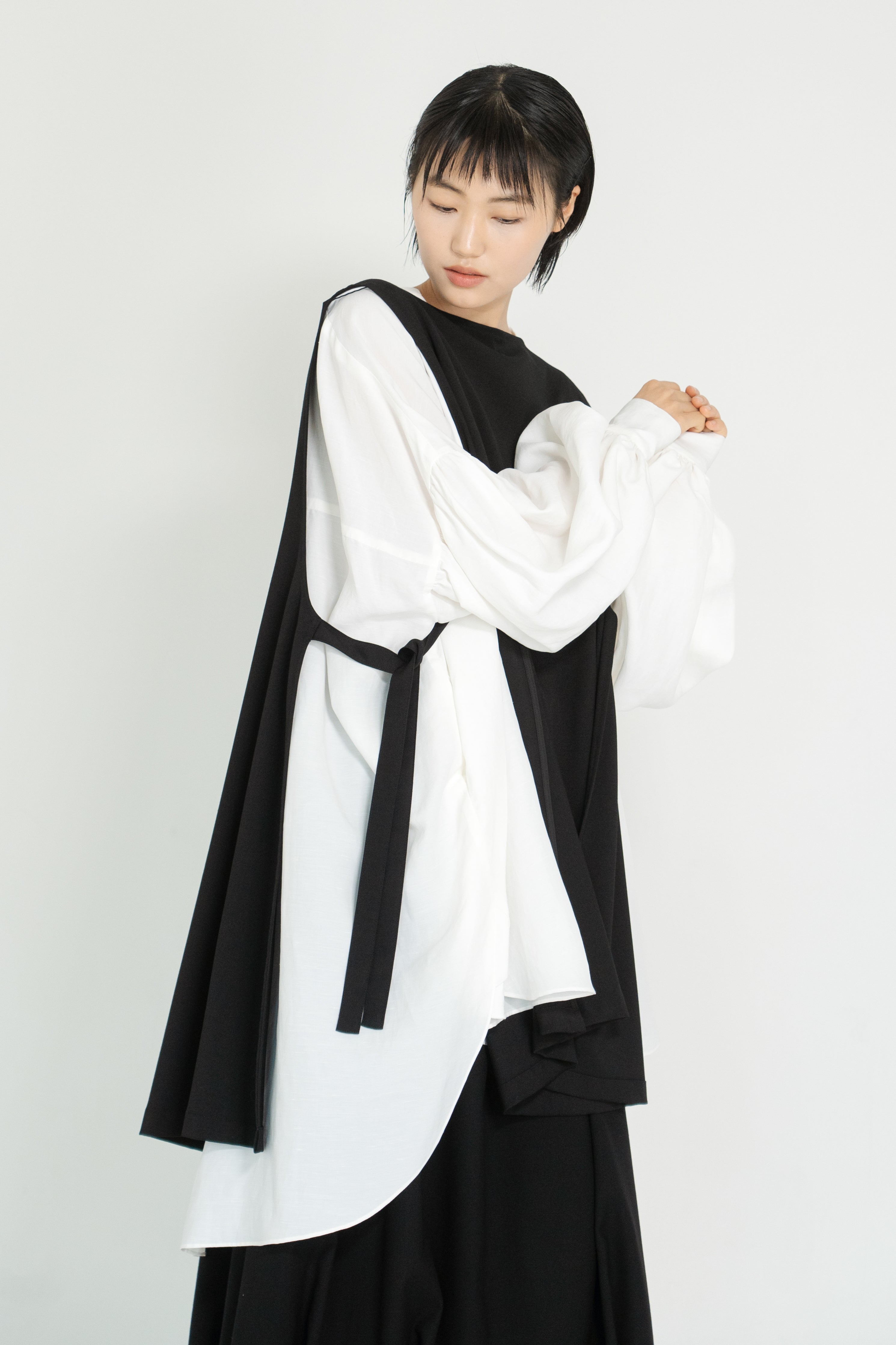 shirring over blouse