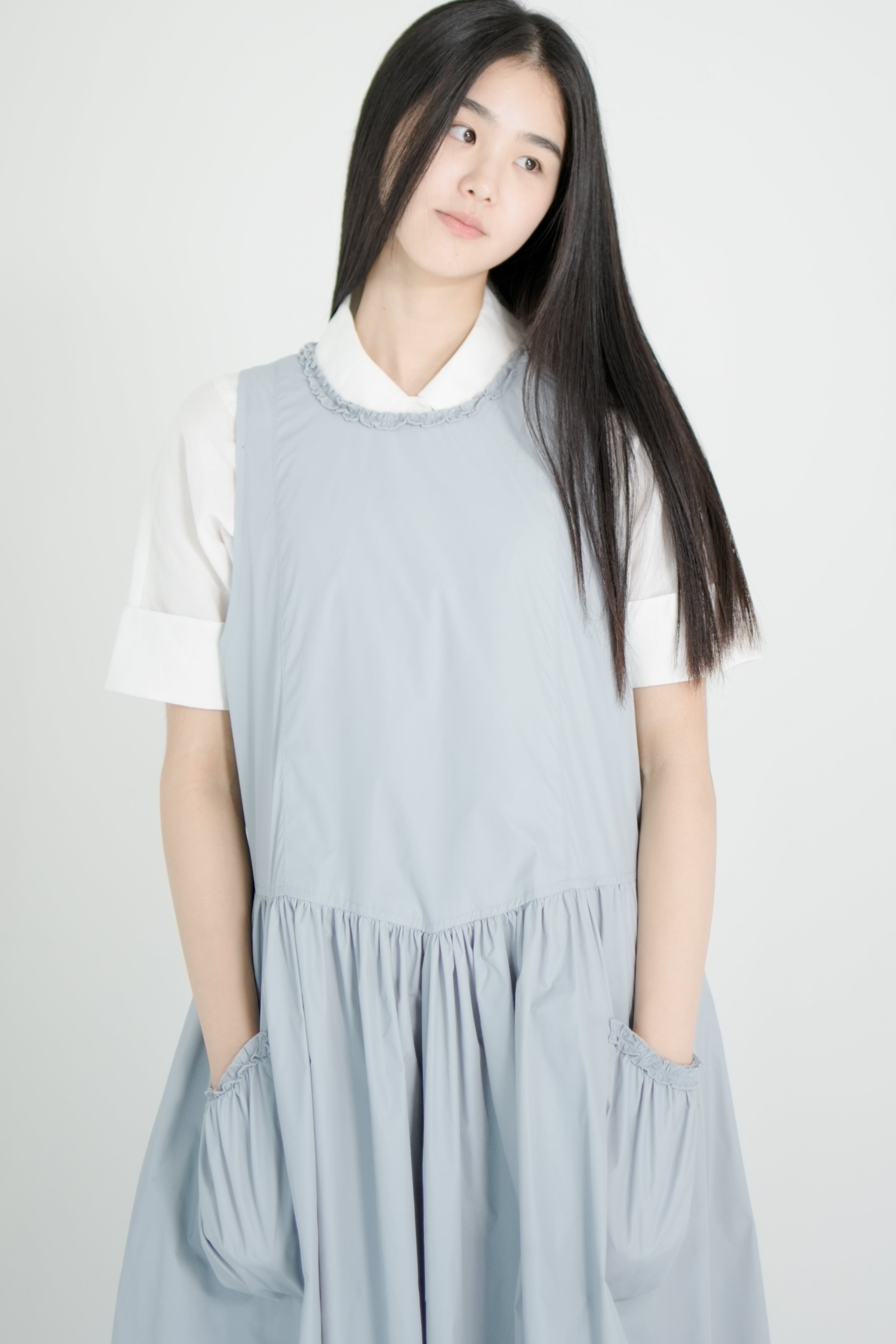 sleeveless moss dress