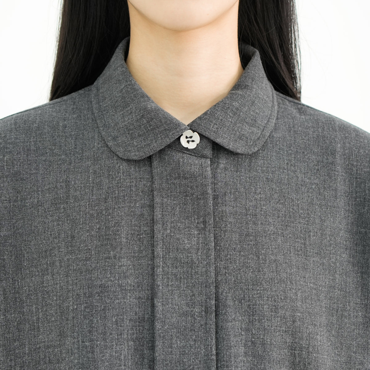 standard flower button dress