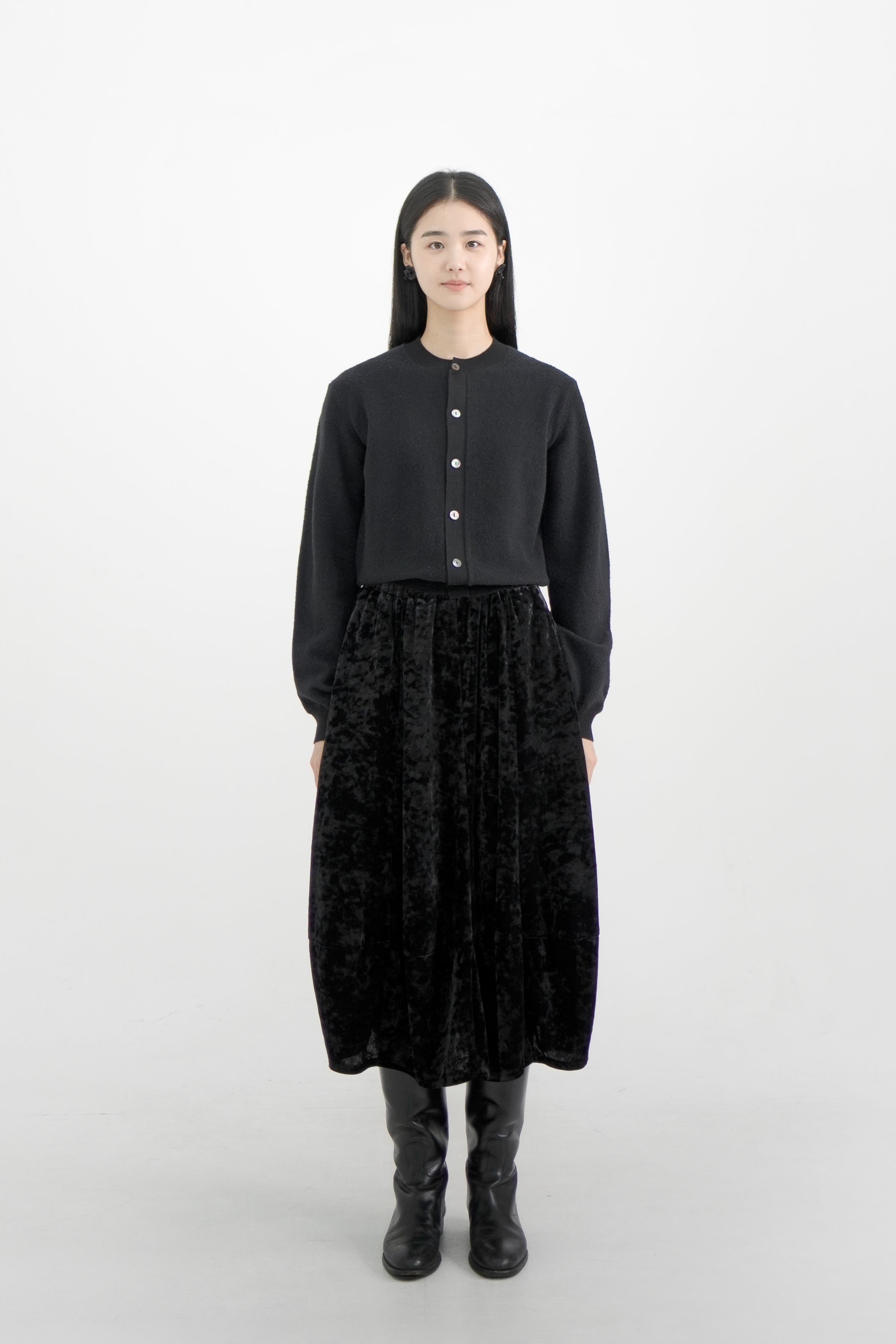 【STORE EXCLUSIVE】velvet leaf skirt