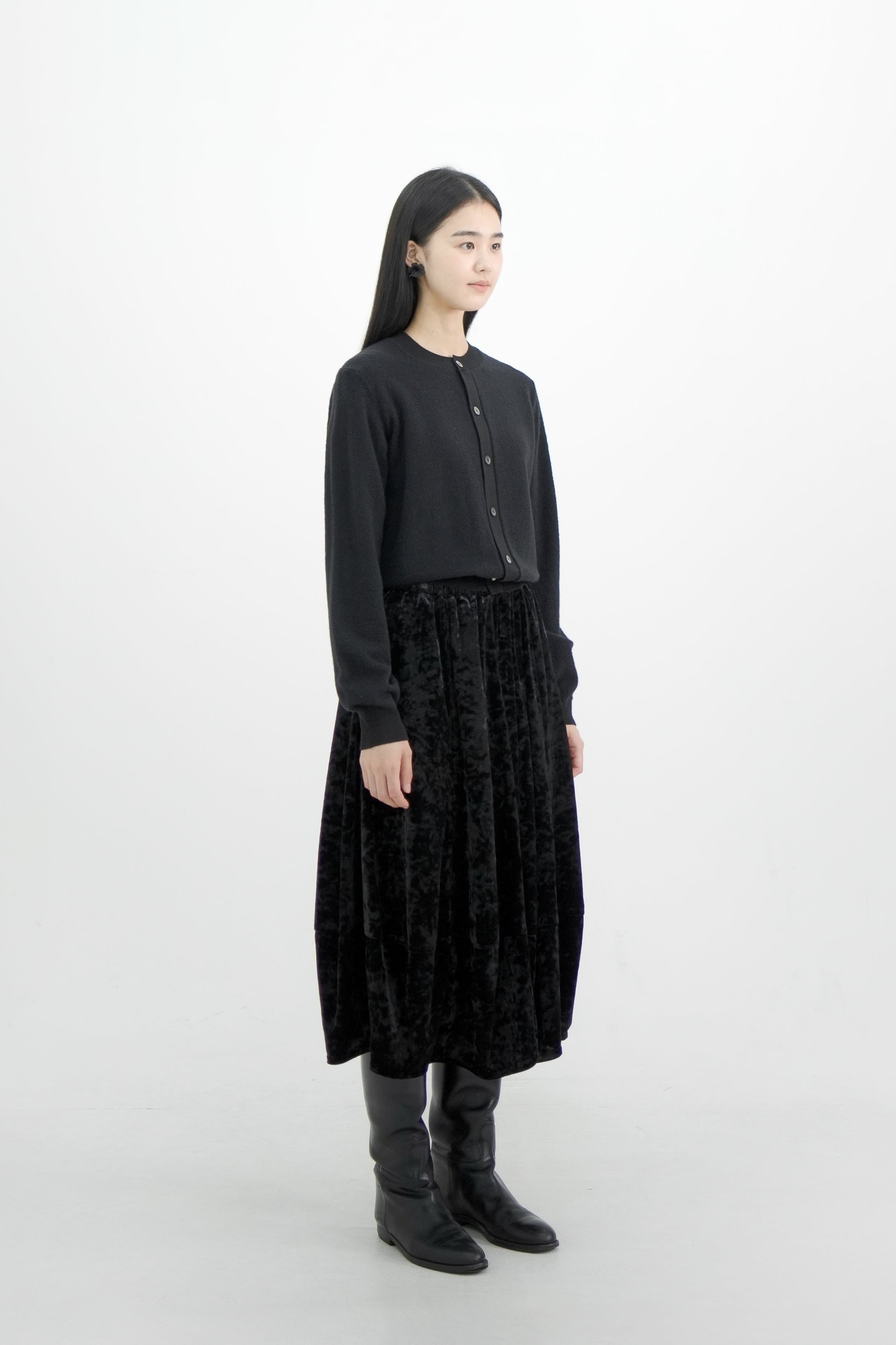 【STORE EXCLUSIVE】velvet leaf skirt