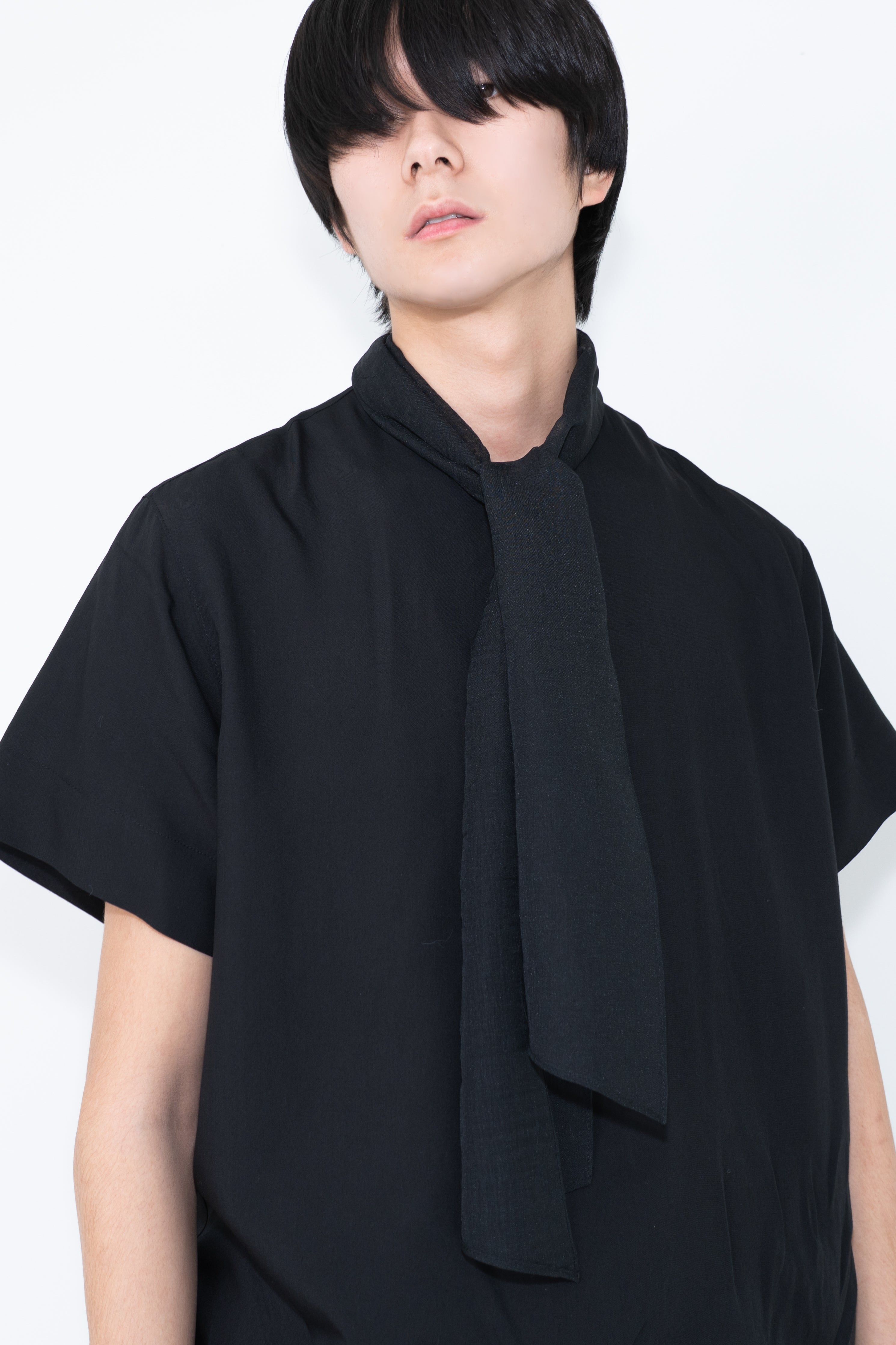 viscose half tie shirt