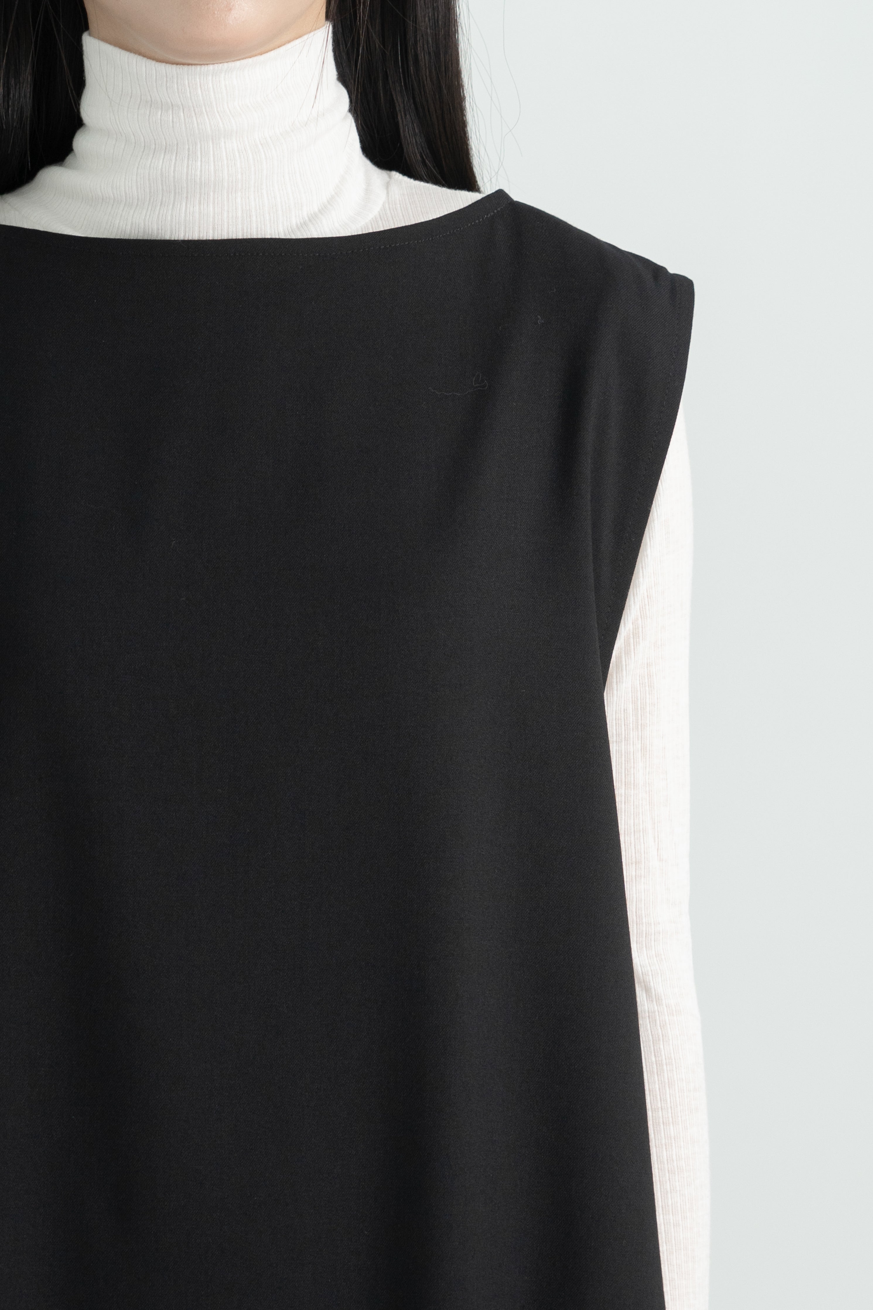 wool long vest