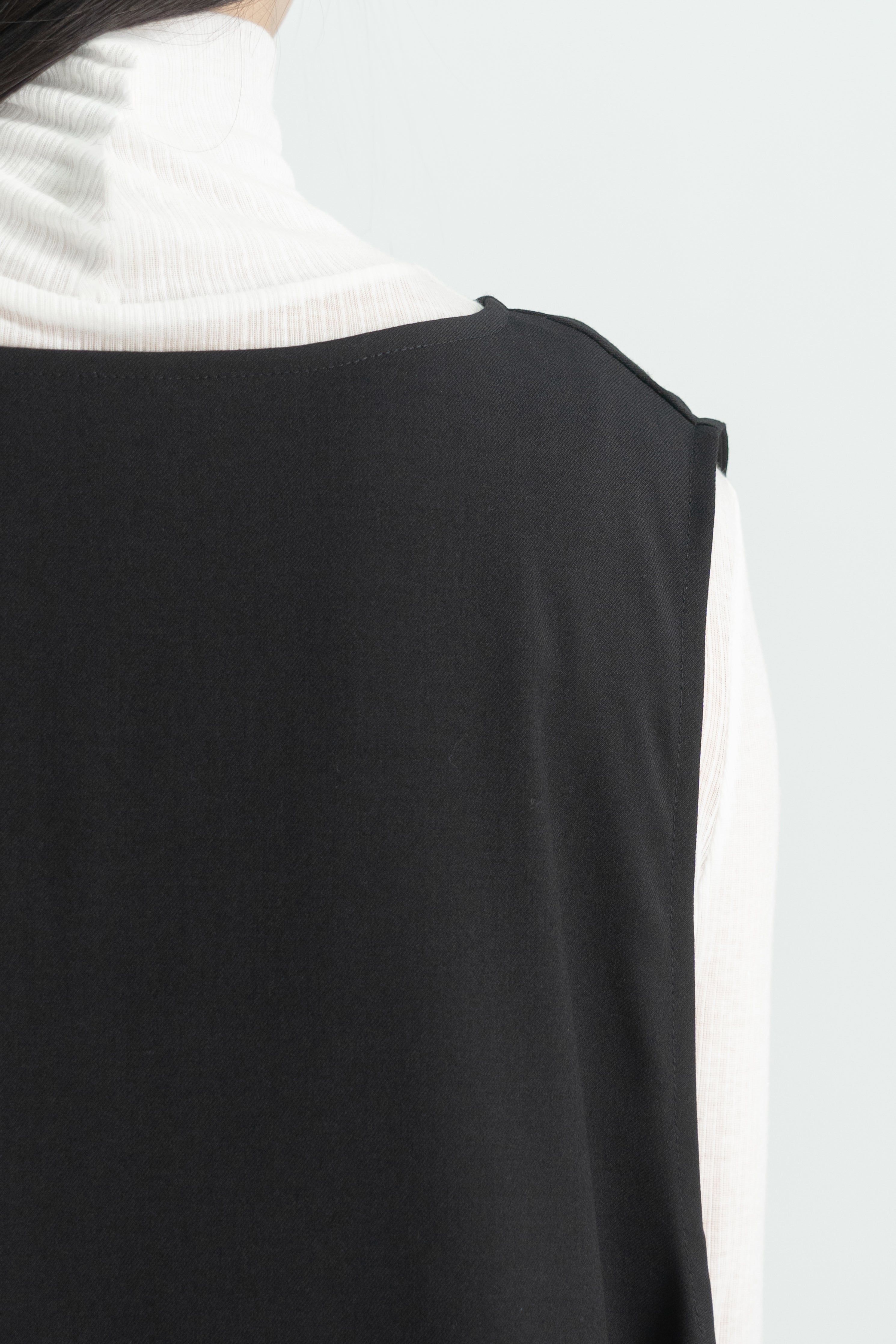 wool long vest