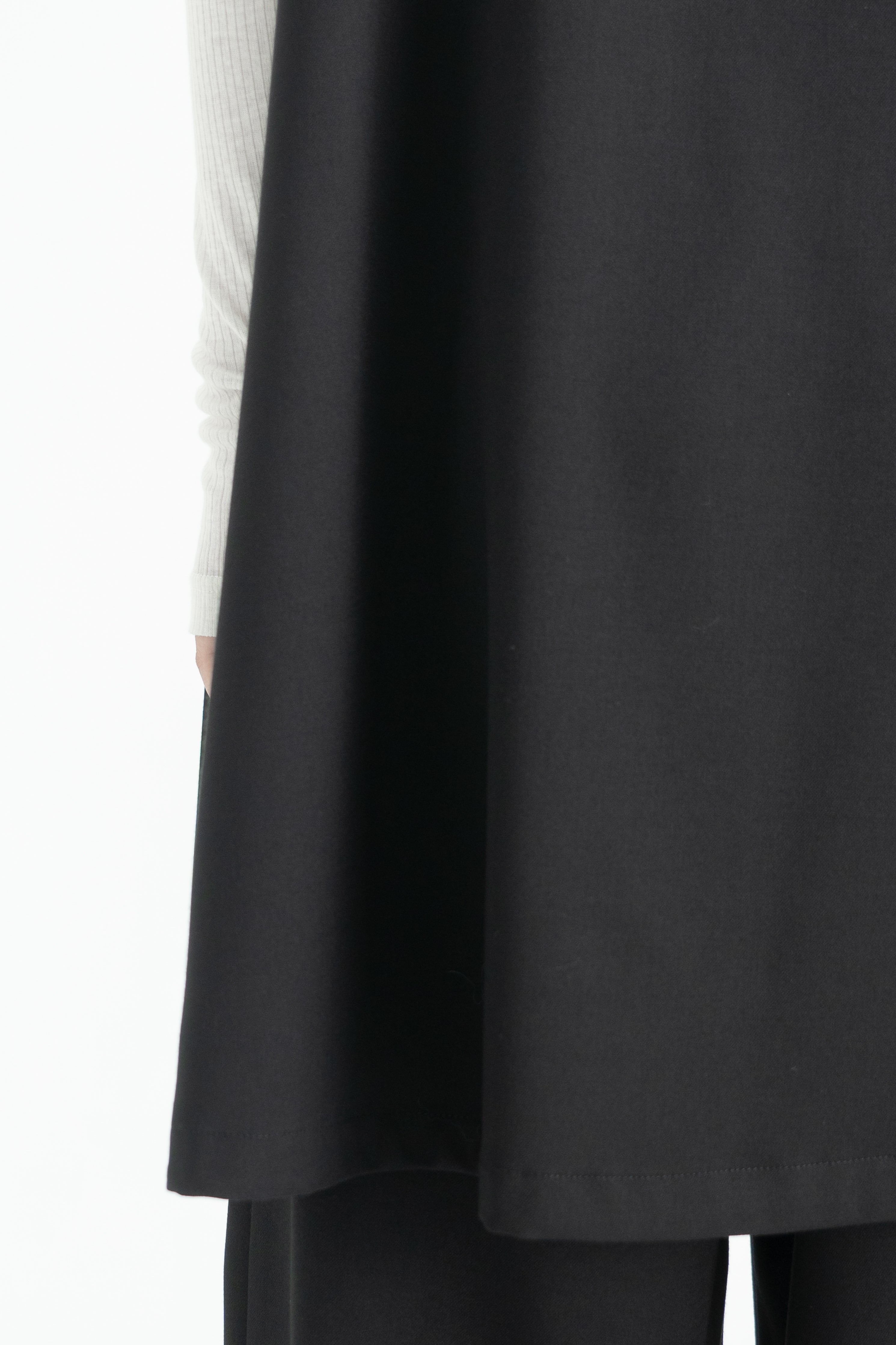 wool long vest