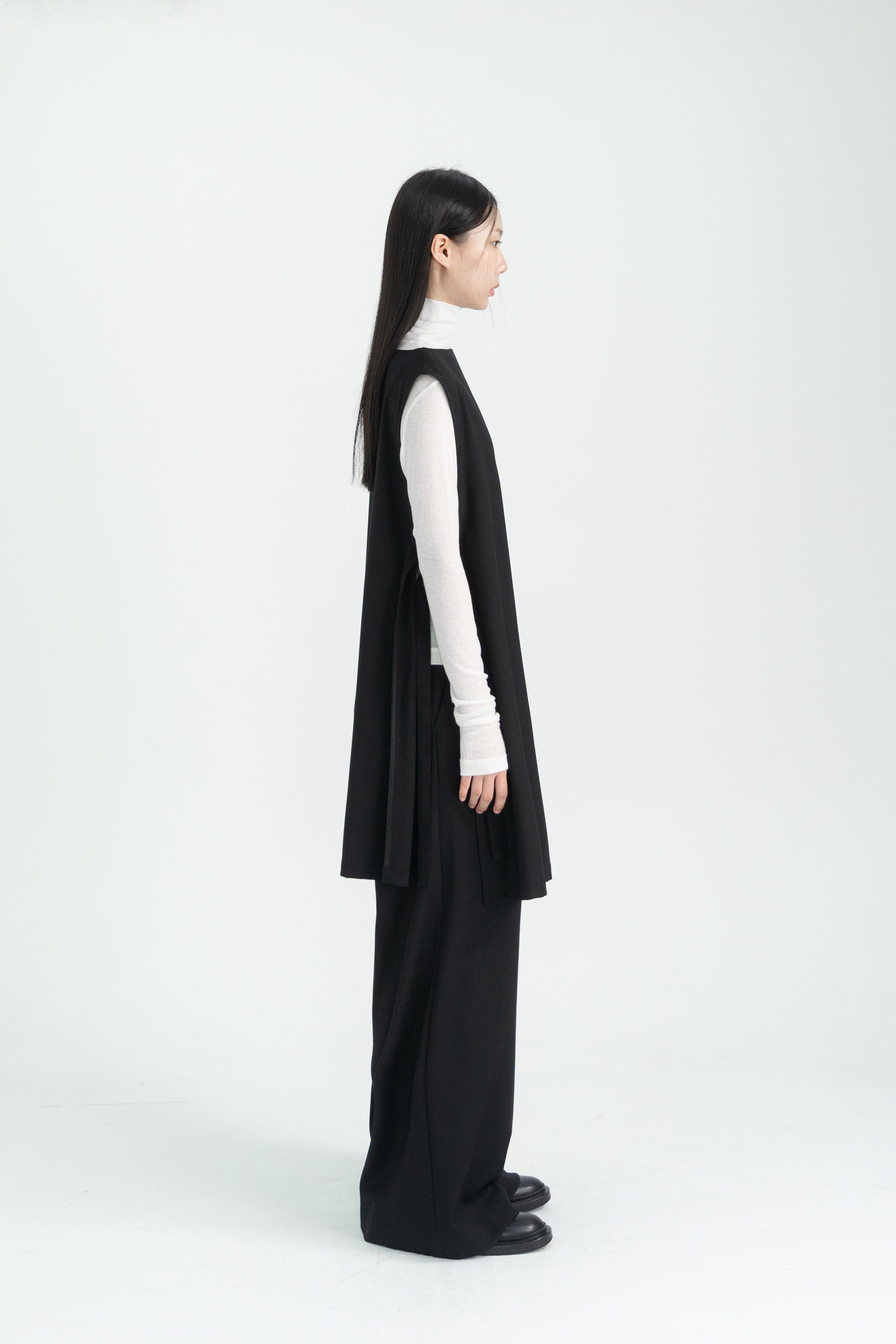 wool solid pants