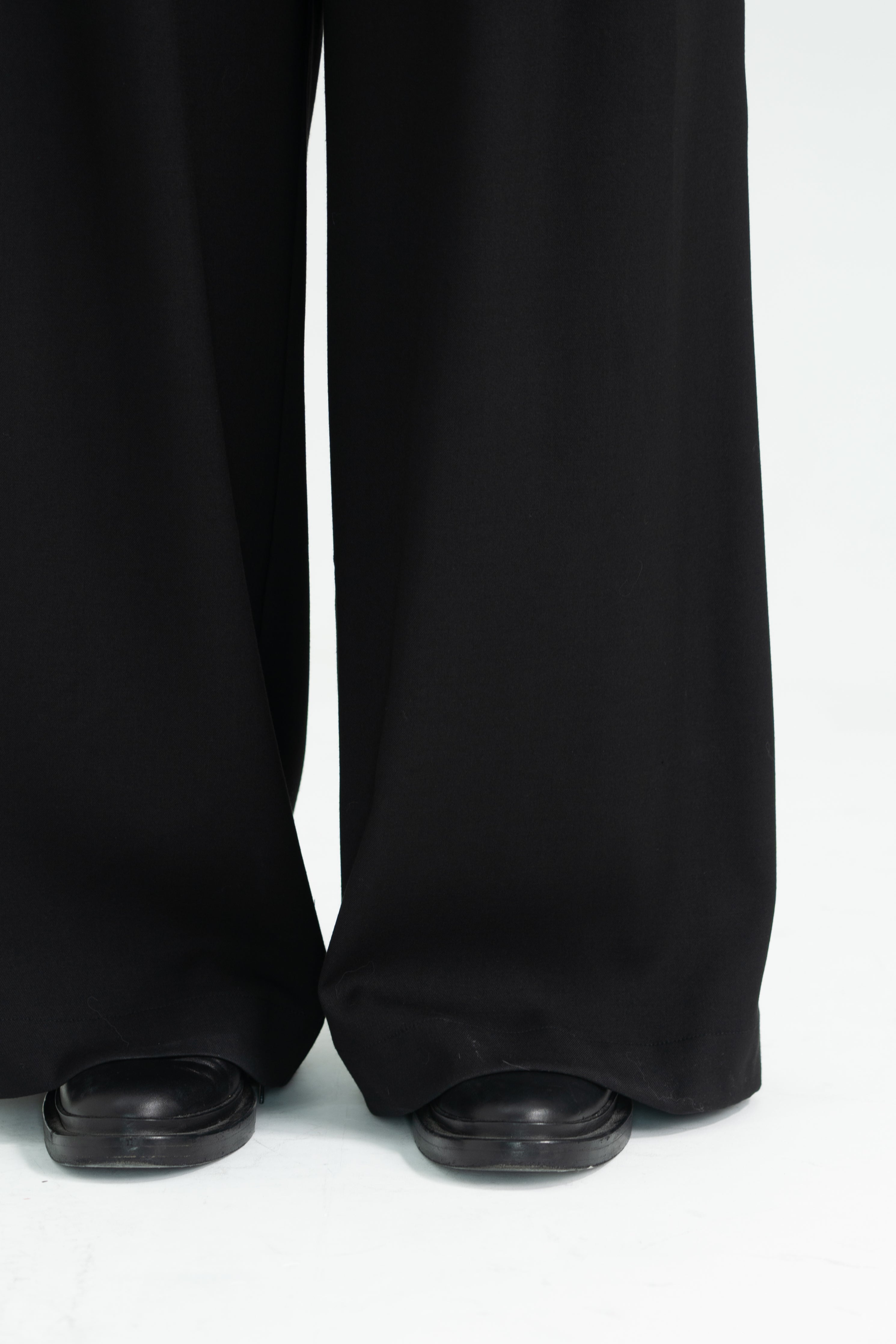 wool solid pants