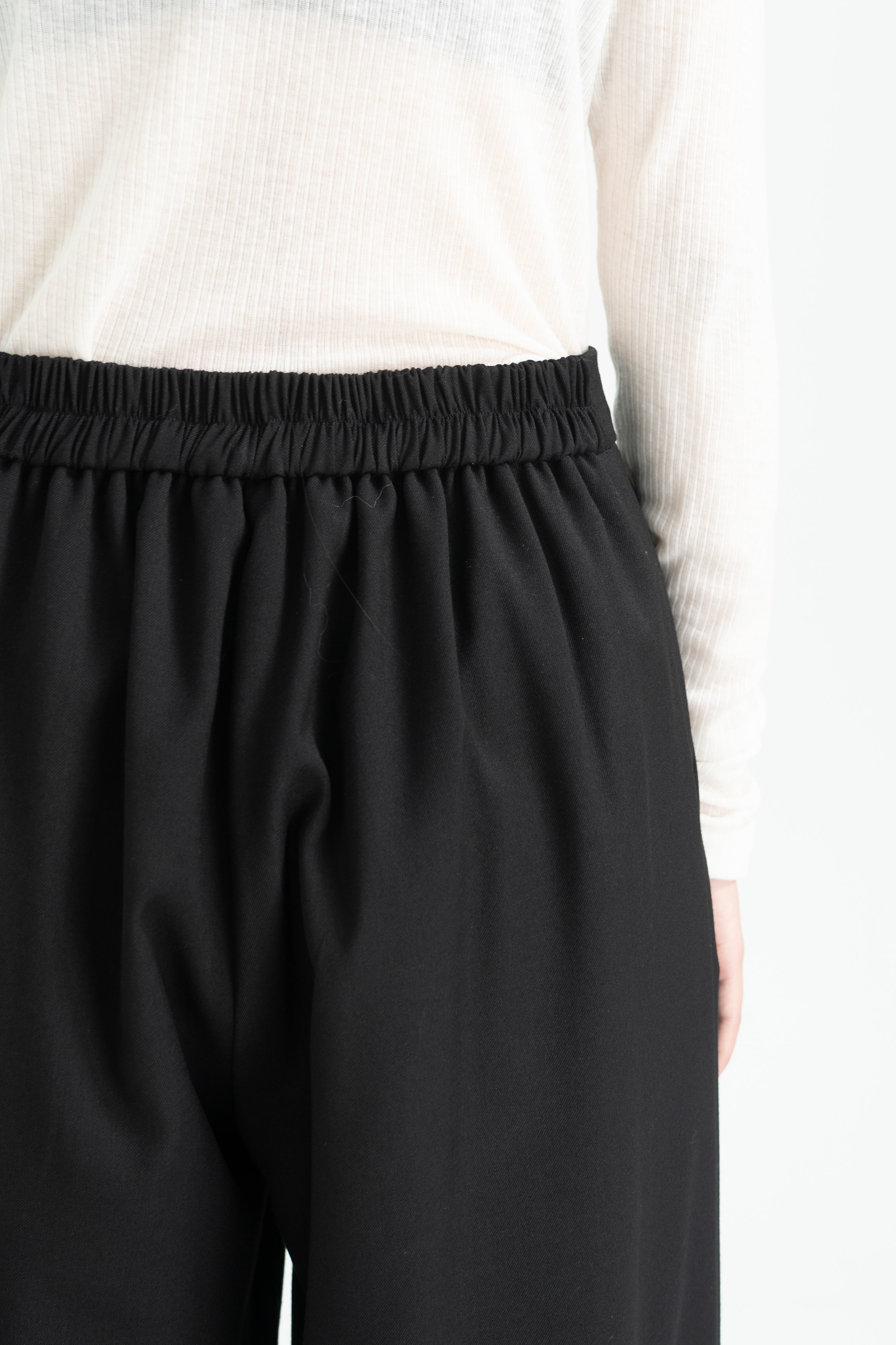 wool solid pants