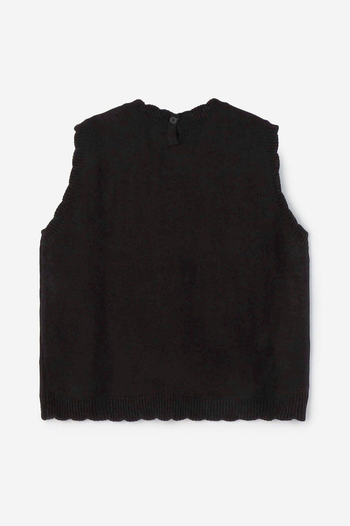 wave knit vest