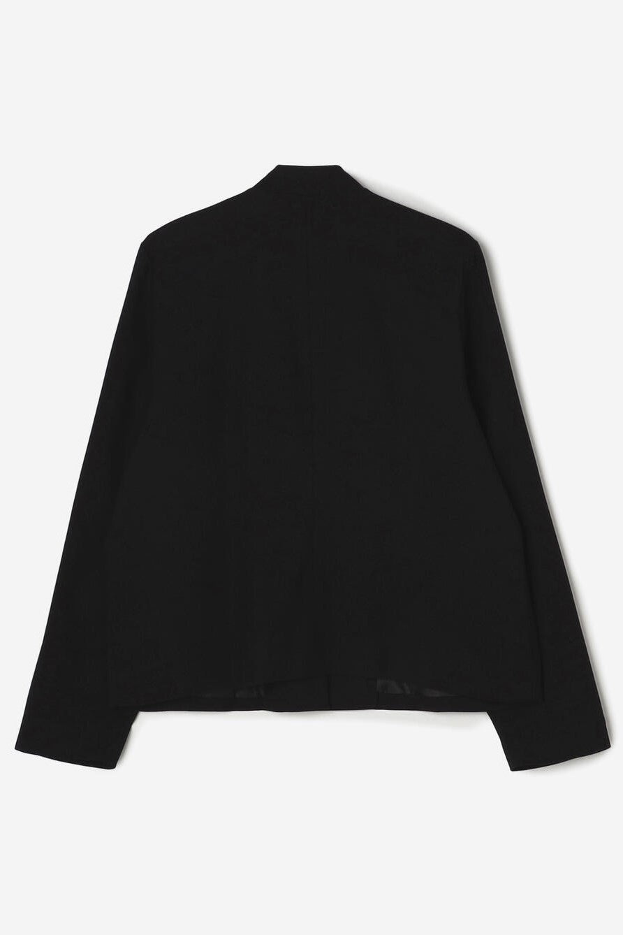 stand collar wool jacket