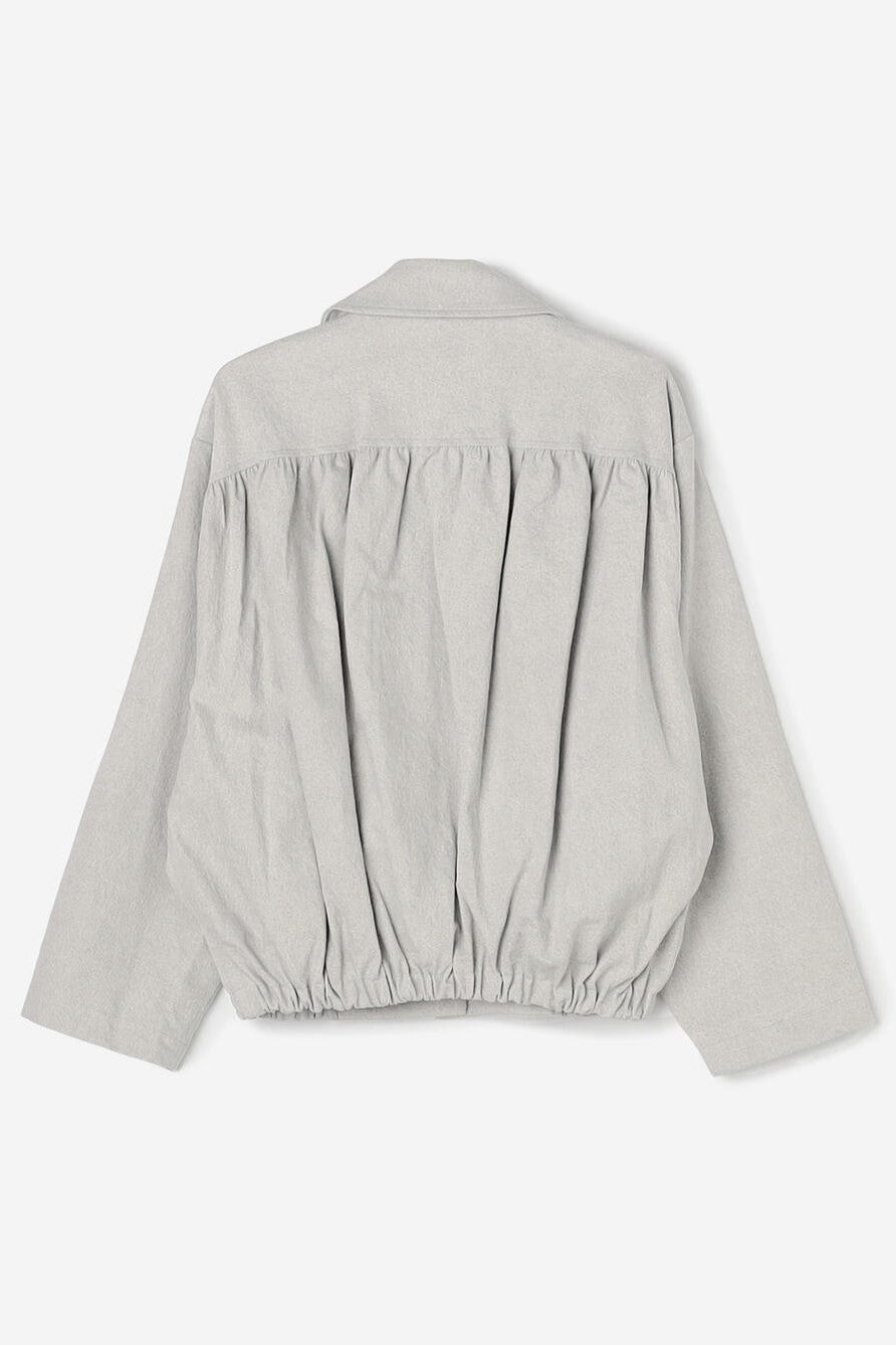 pigment shirring blouson