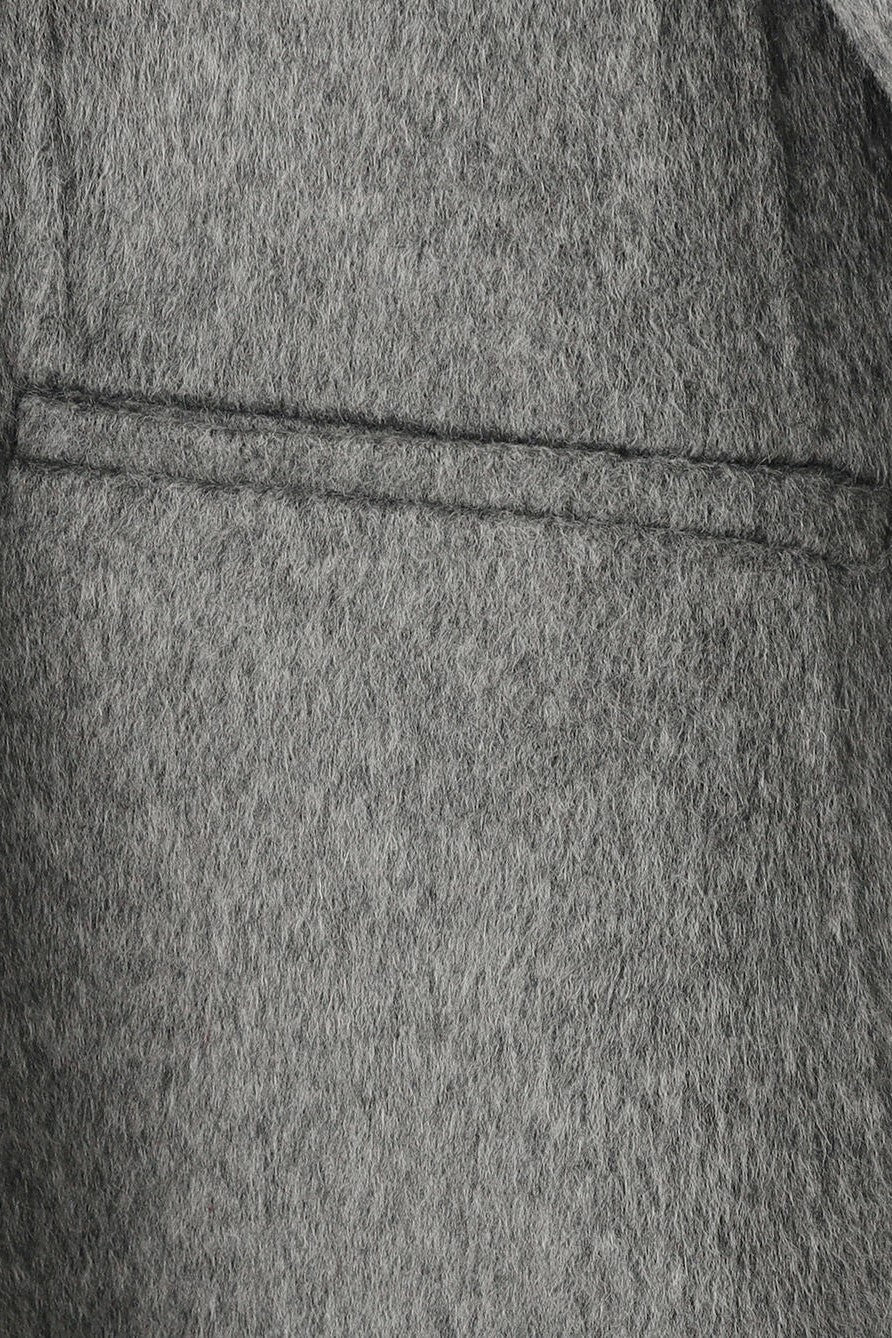 round collar long coat