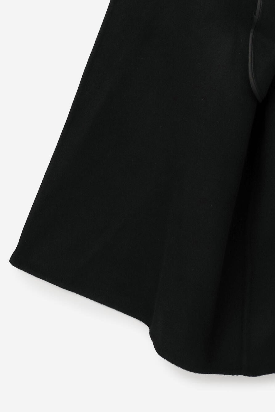 high neck handmade long coat