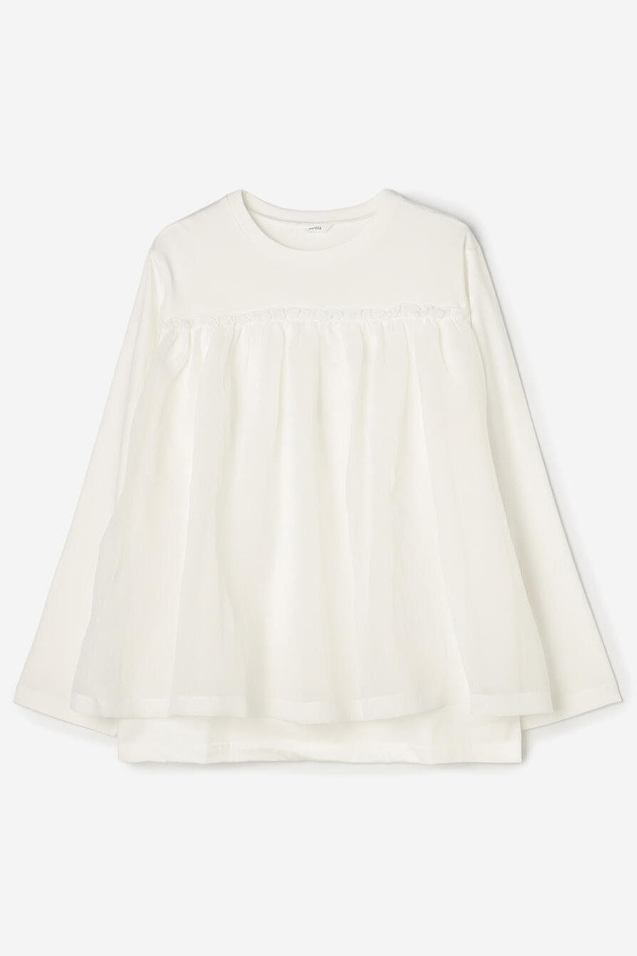 organza frill layer t shirt