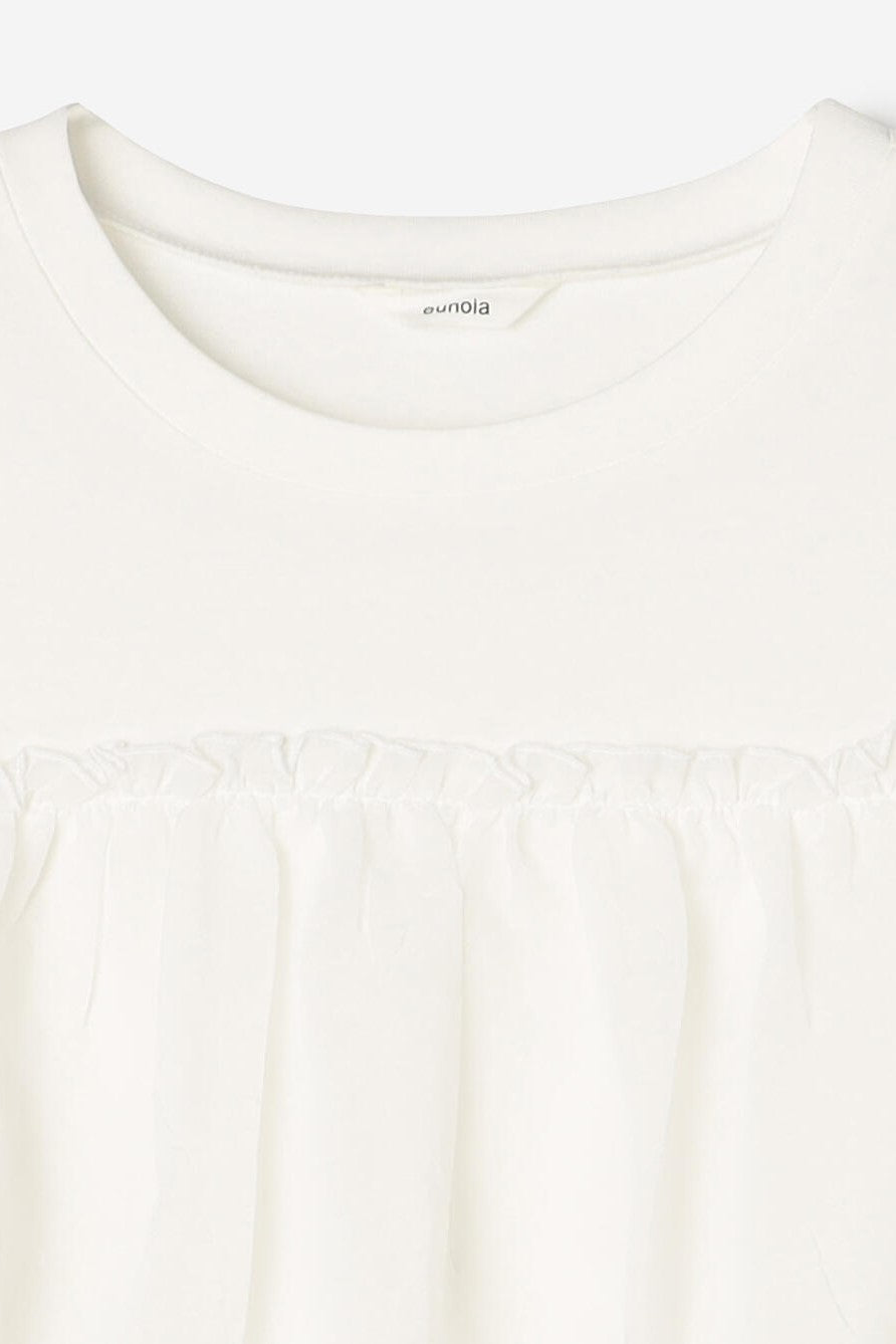 organza frill layer t shirt