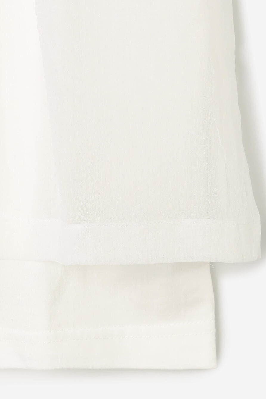 organza frill layer t shirt