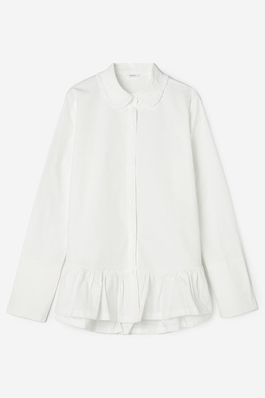 frill collar shirt