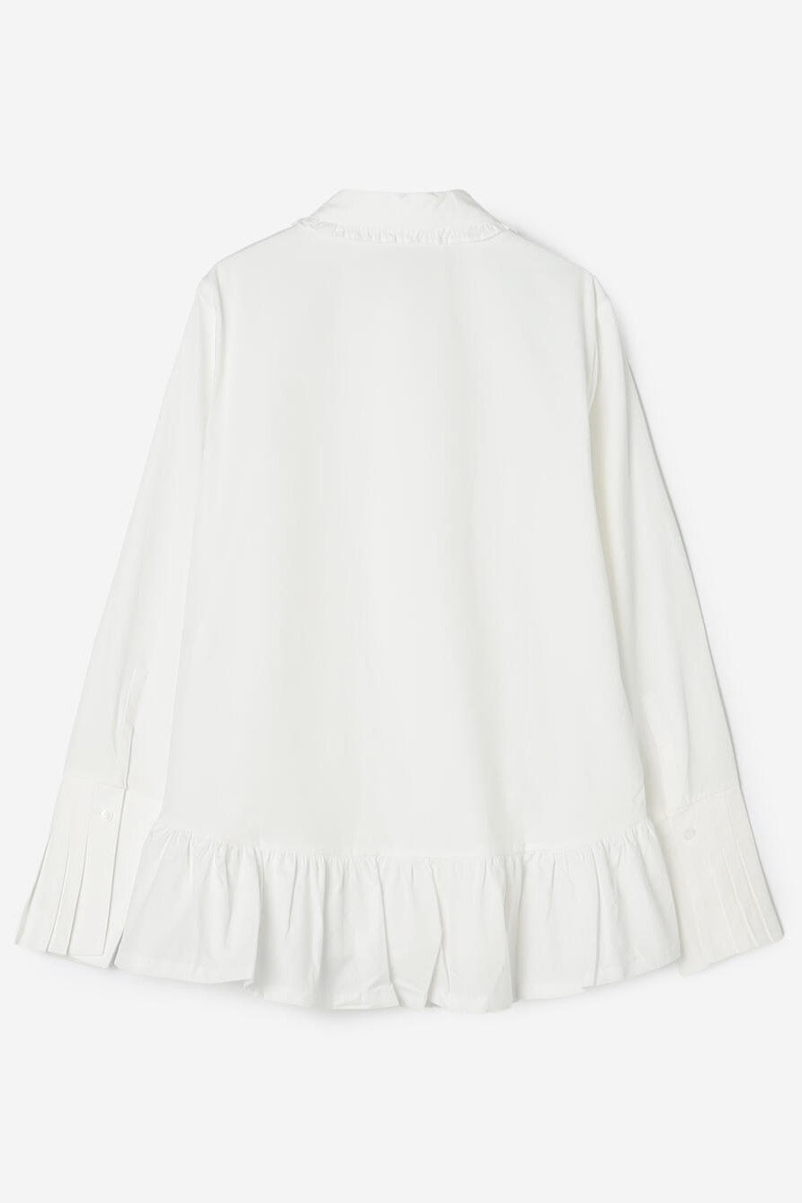 frill collar shirt