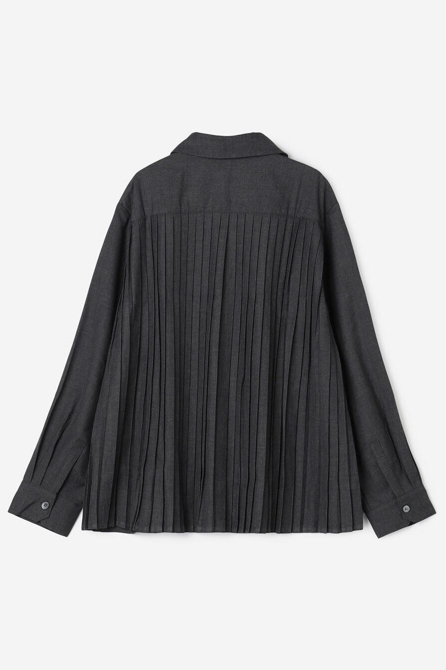 mild wool pleats shirt