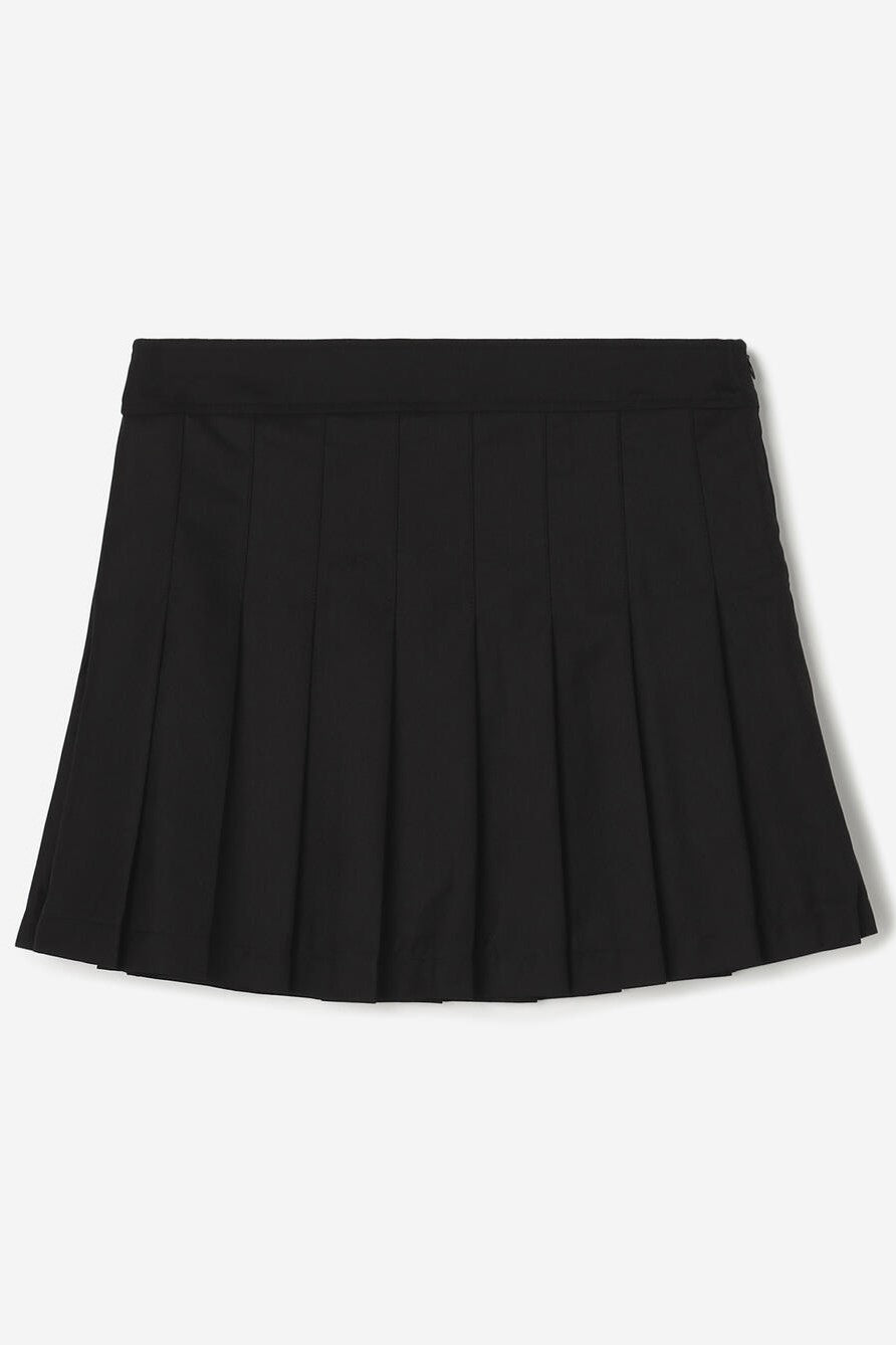 layered pleats short skirt