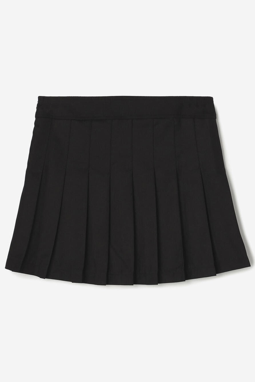 layered pleats short skirt