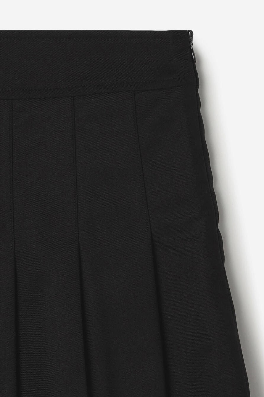 layered pleats short skirt