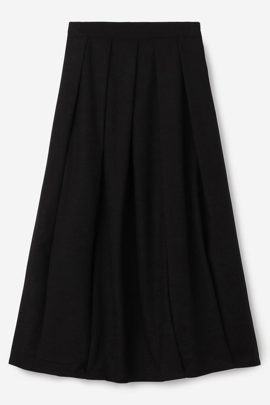 volume wool skirt