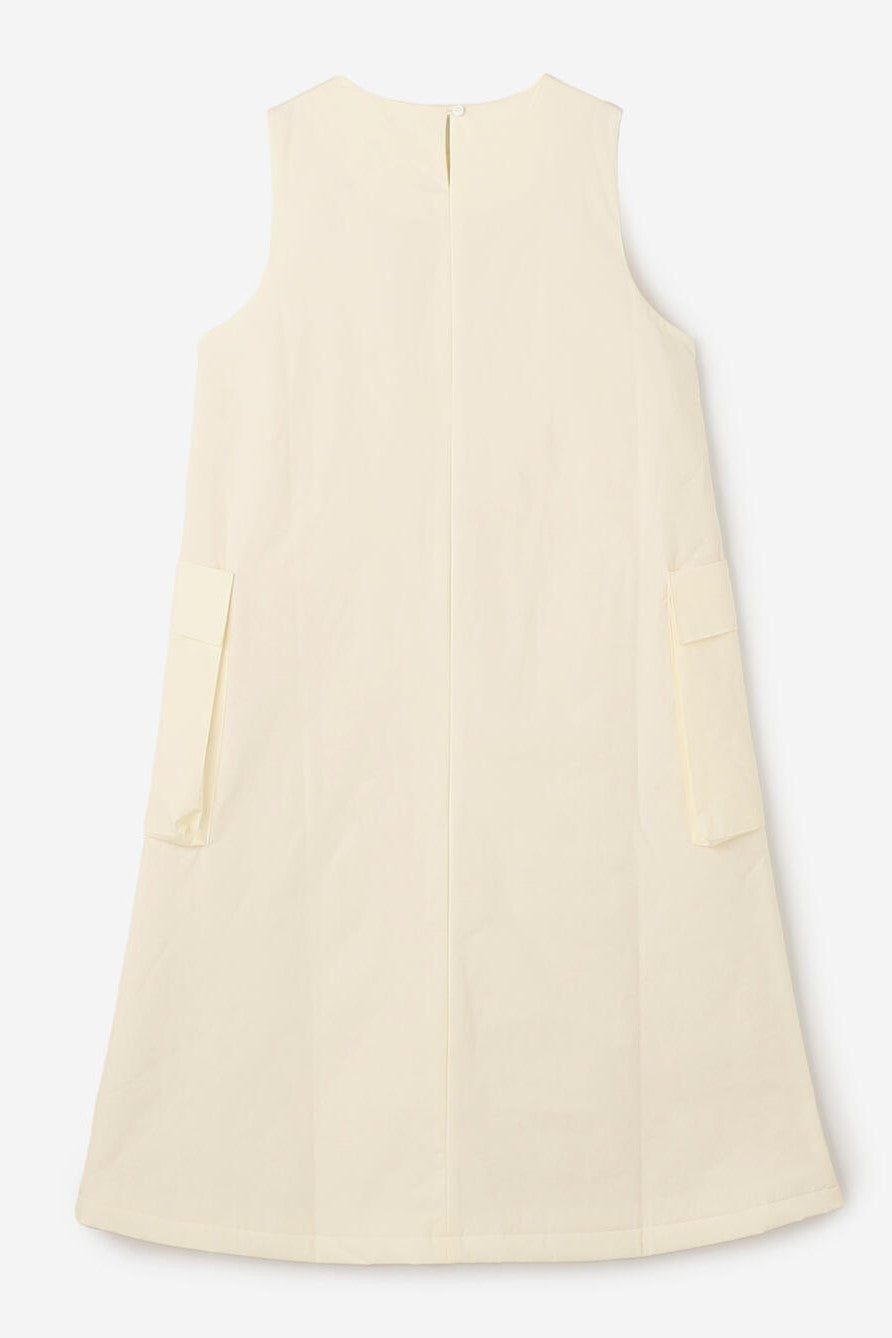 side pocket padding dress