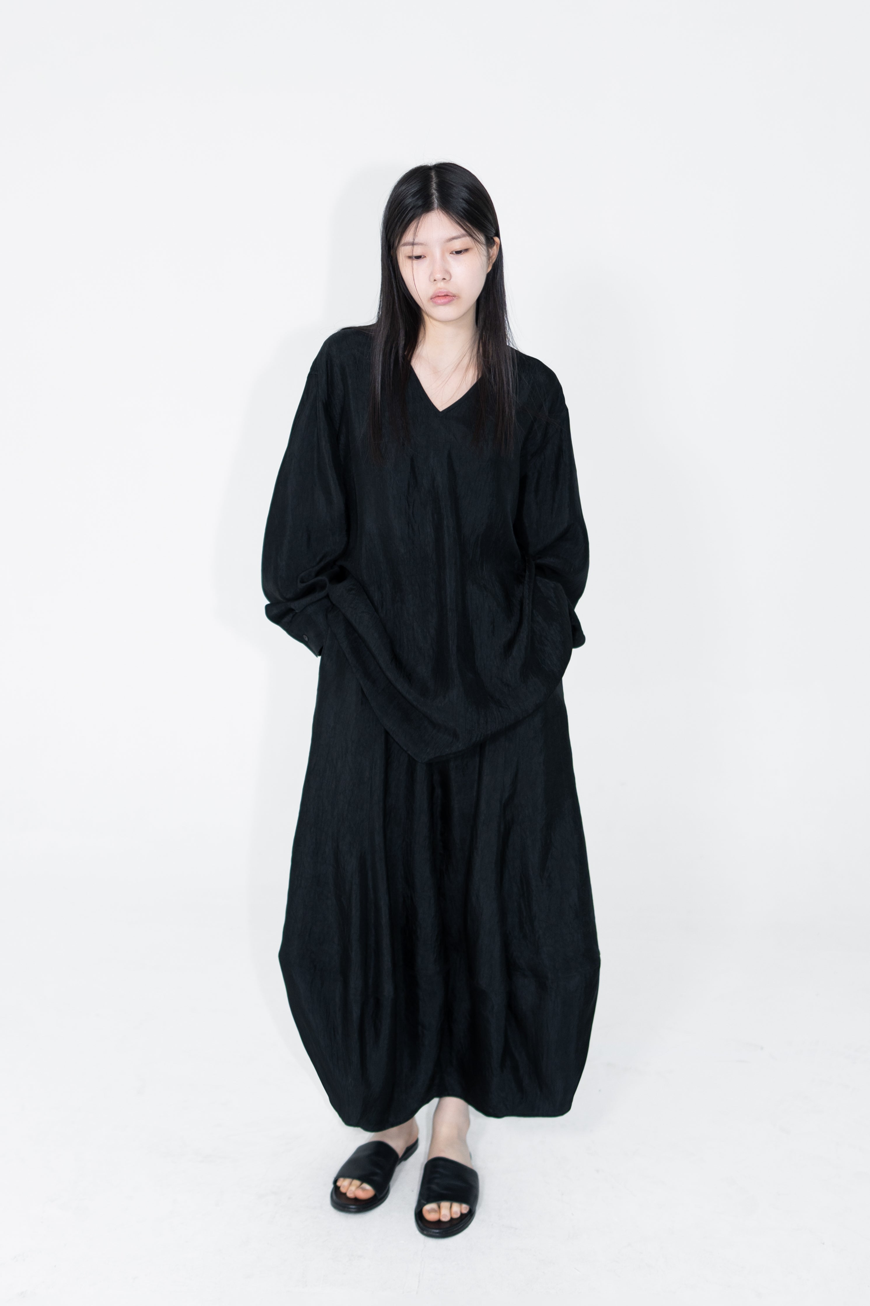 acetate v neck shirt