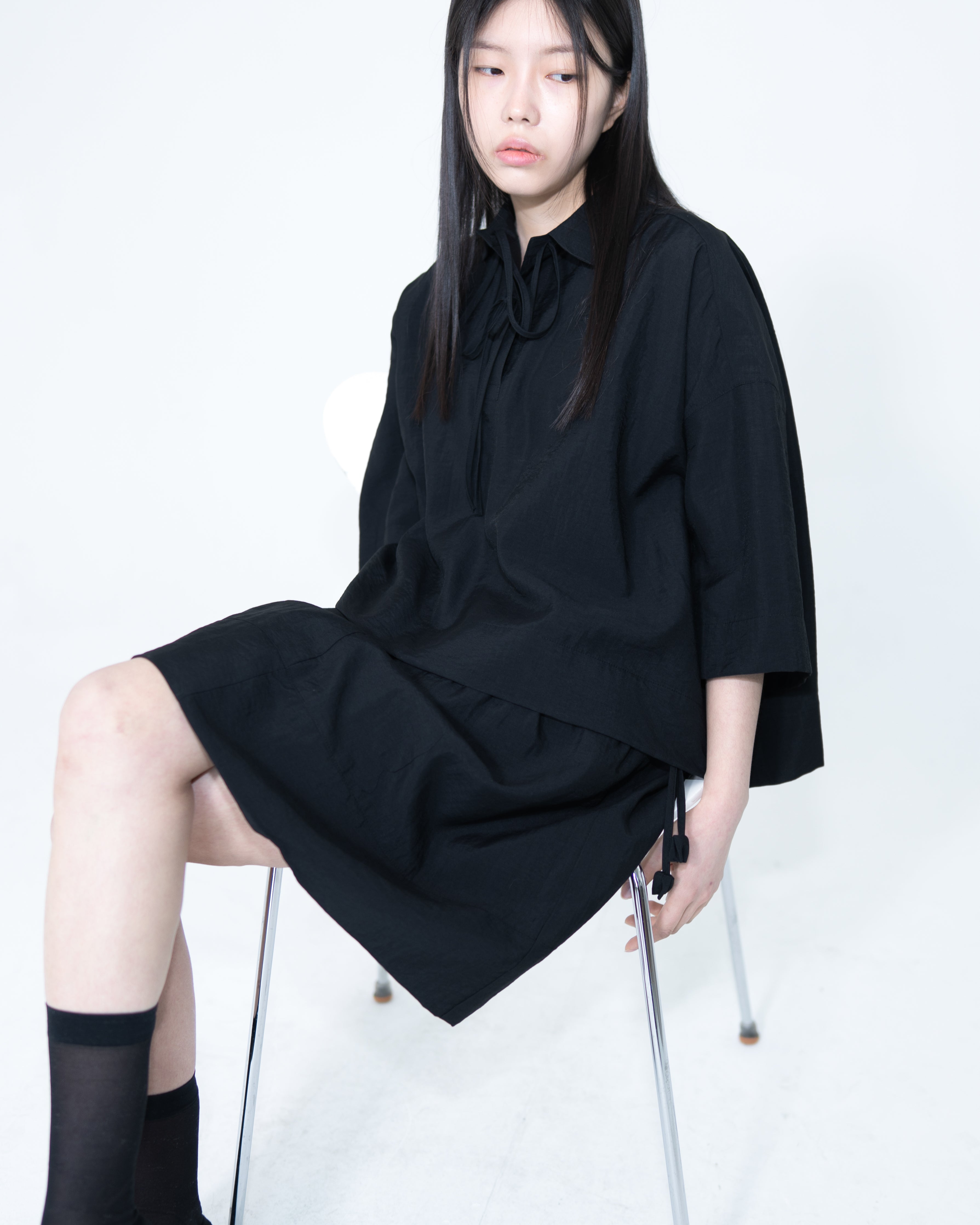 basic ribbon blouse