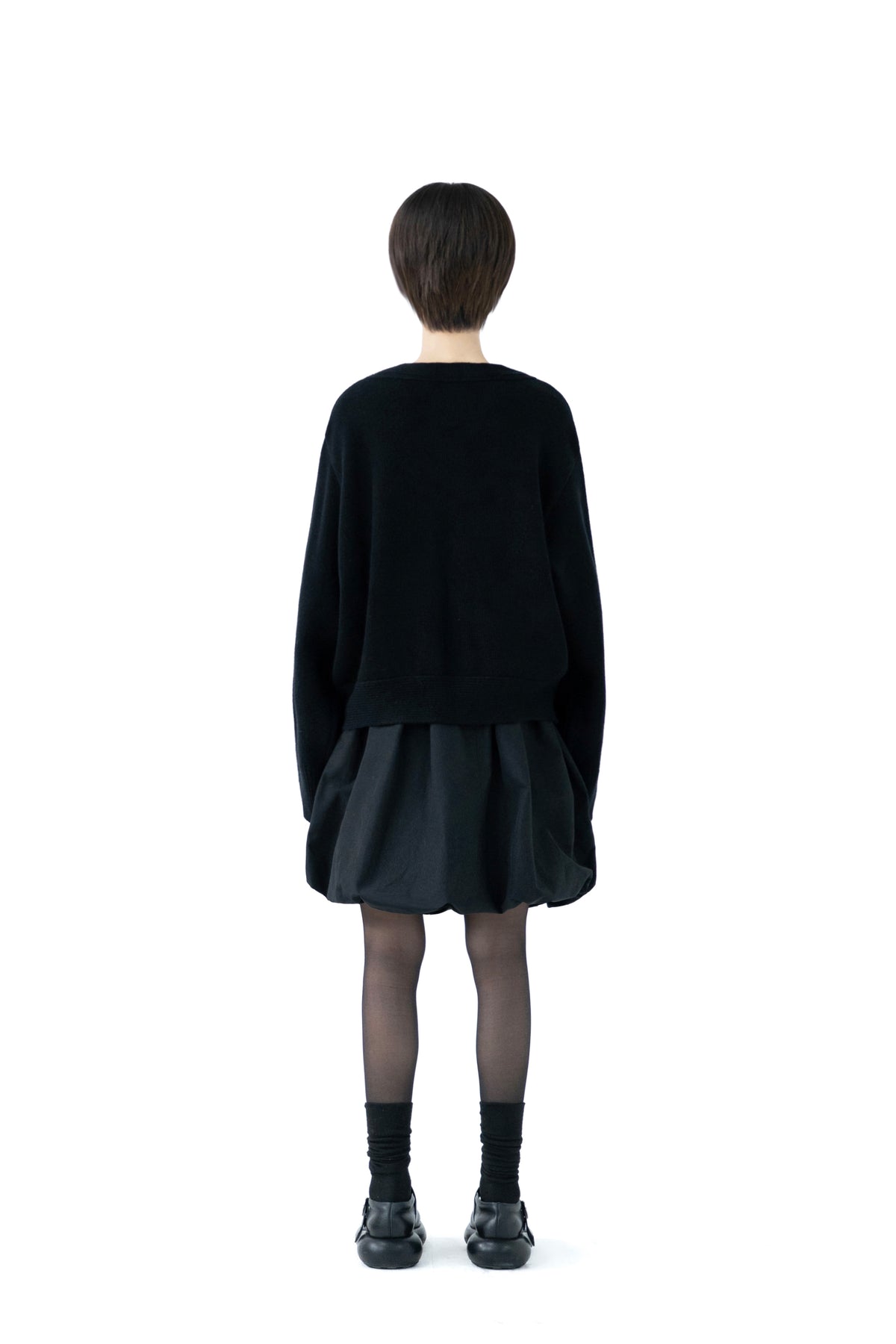 boat neck wool knit