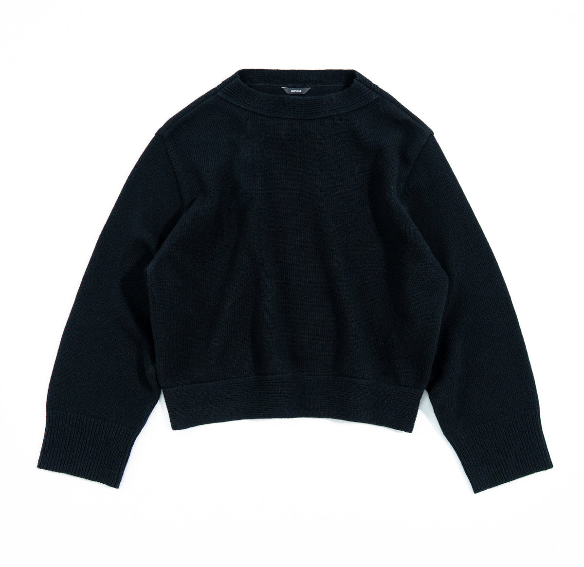 boat neck wool knit