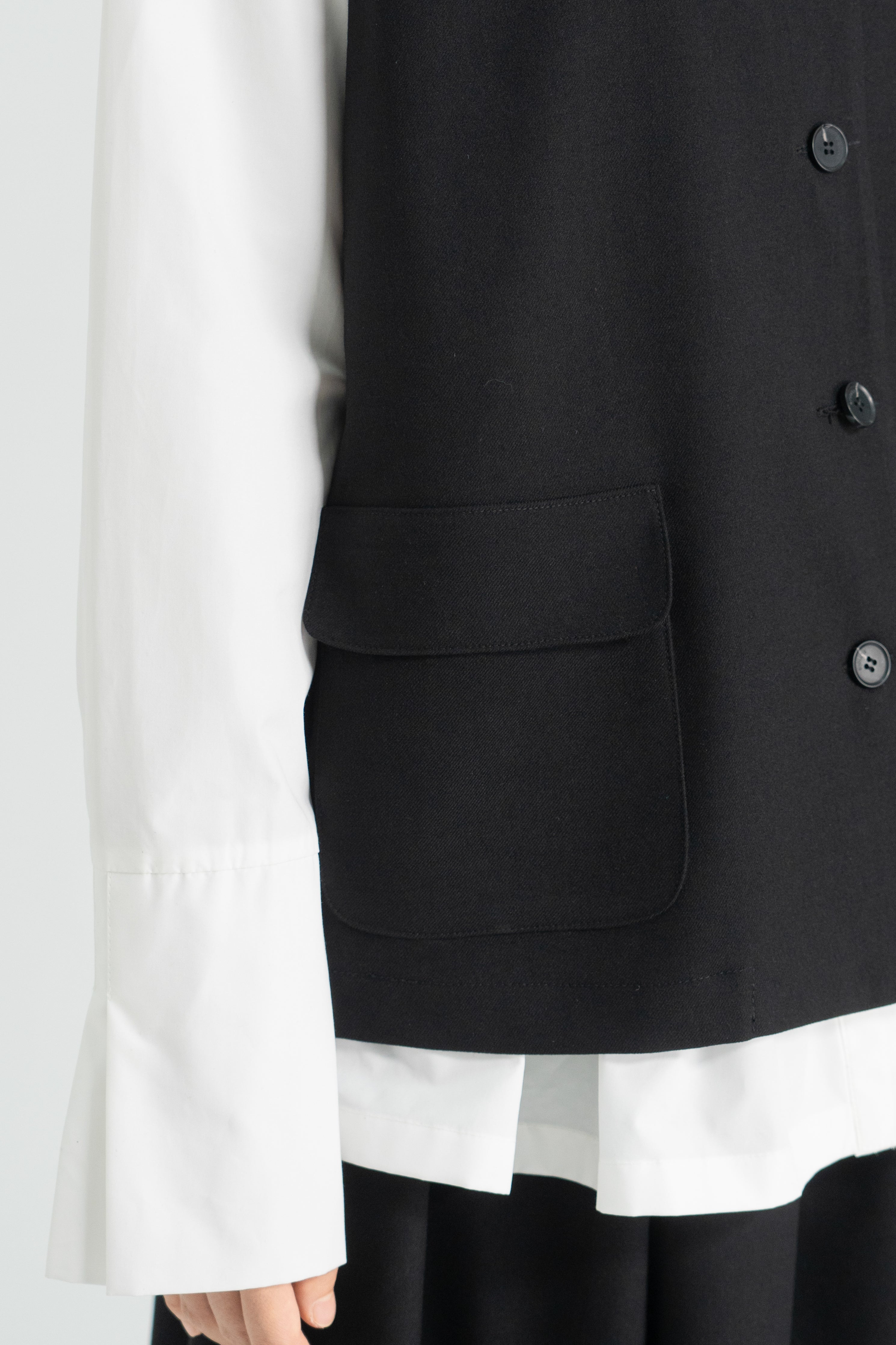 【STORE EXCLUSIVE】button pocket wool vest