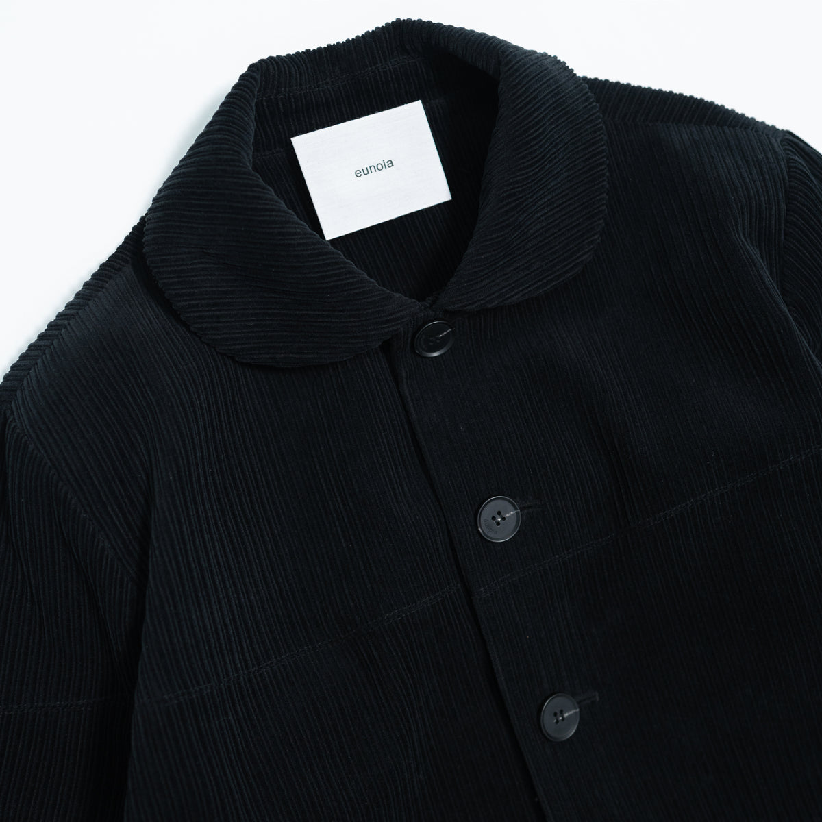 clam collar corduroy jacket