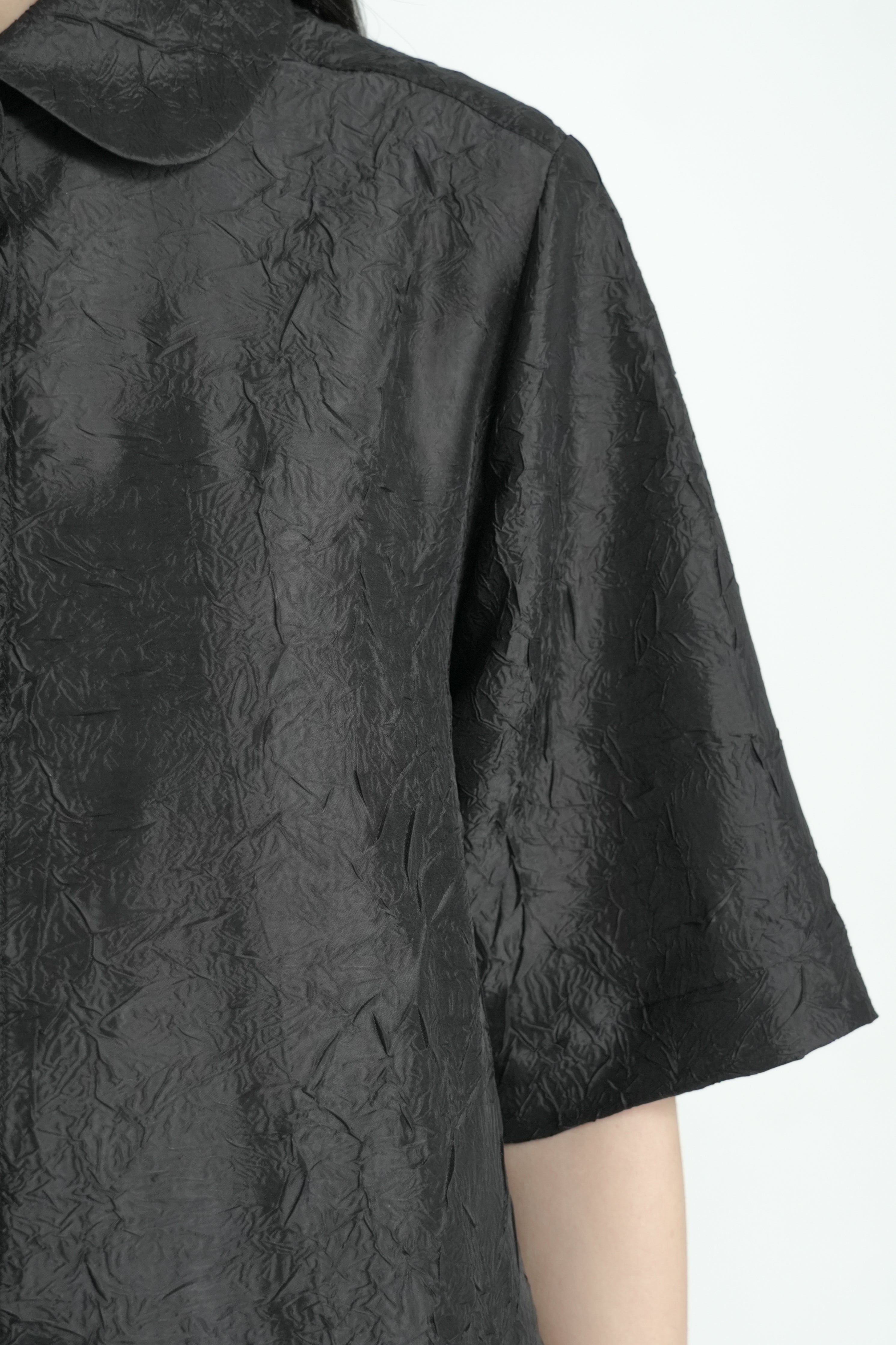 crinkle pleats shirt
