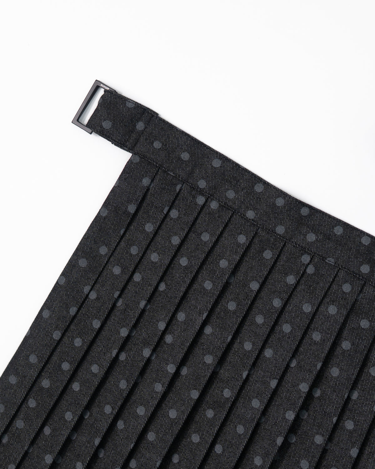 denim dot pleats wrap