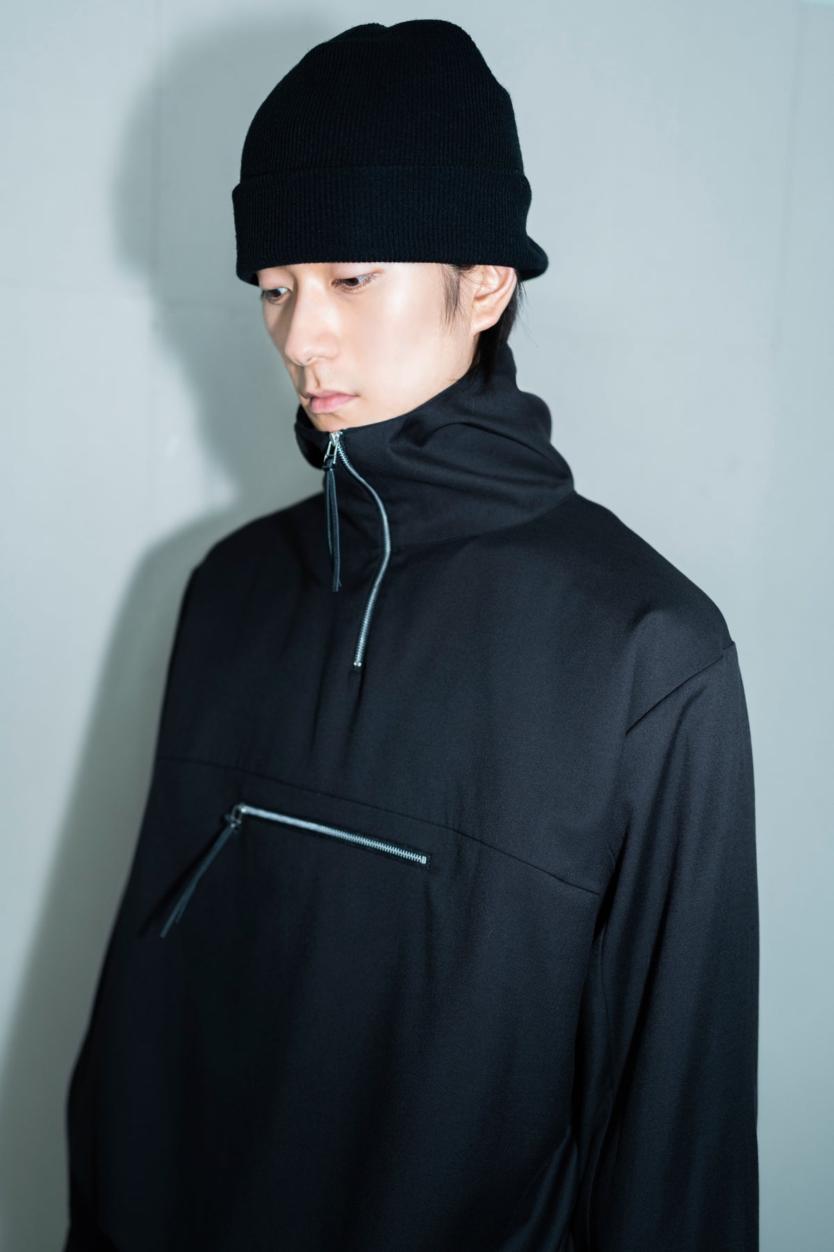 drape anorak shirt