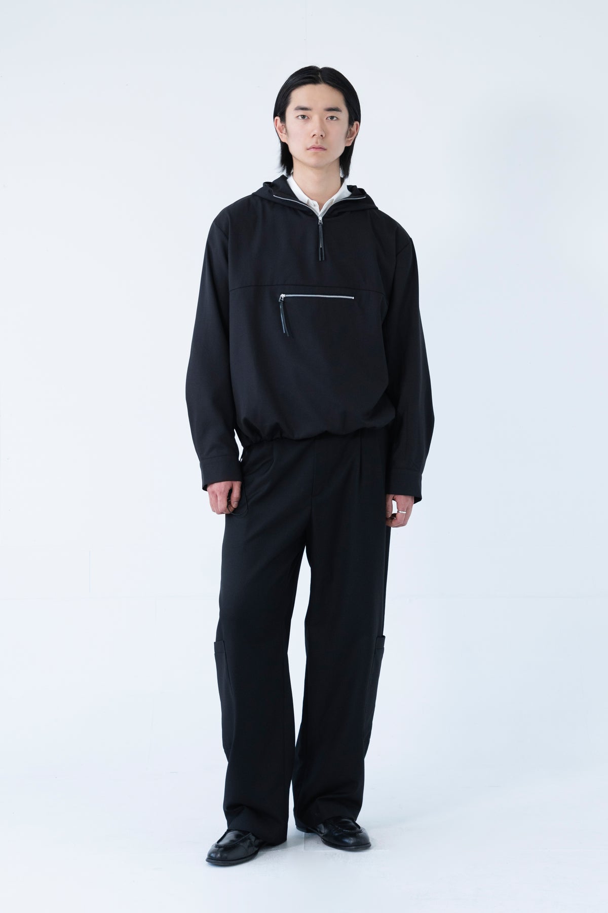 drape low cargo pants